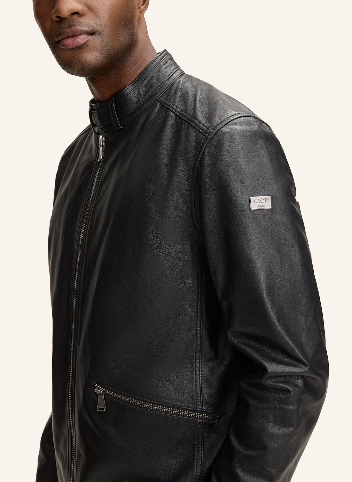 JOOP! JEANS Lederjacke: SCHWARZ