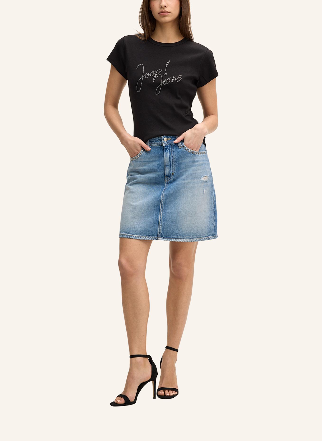 JOOP! JEANS Jeansrock ROSALIE mit Nieten: BLAU