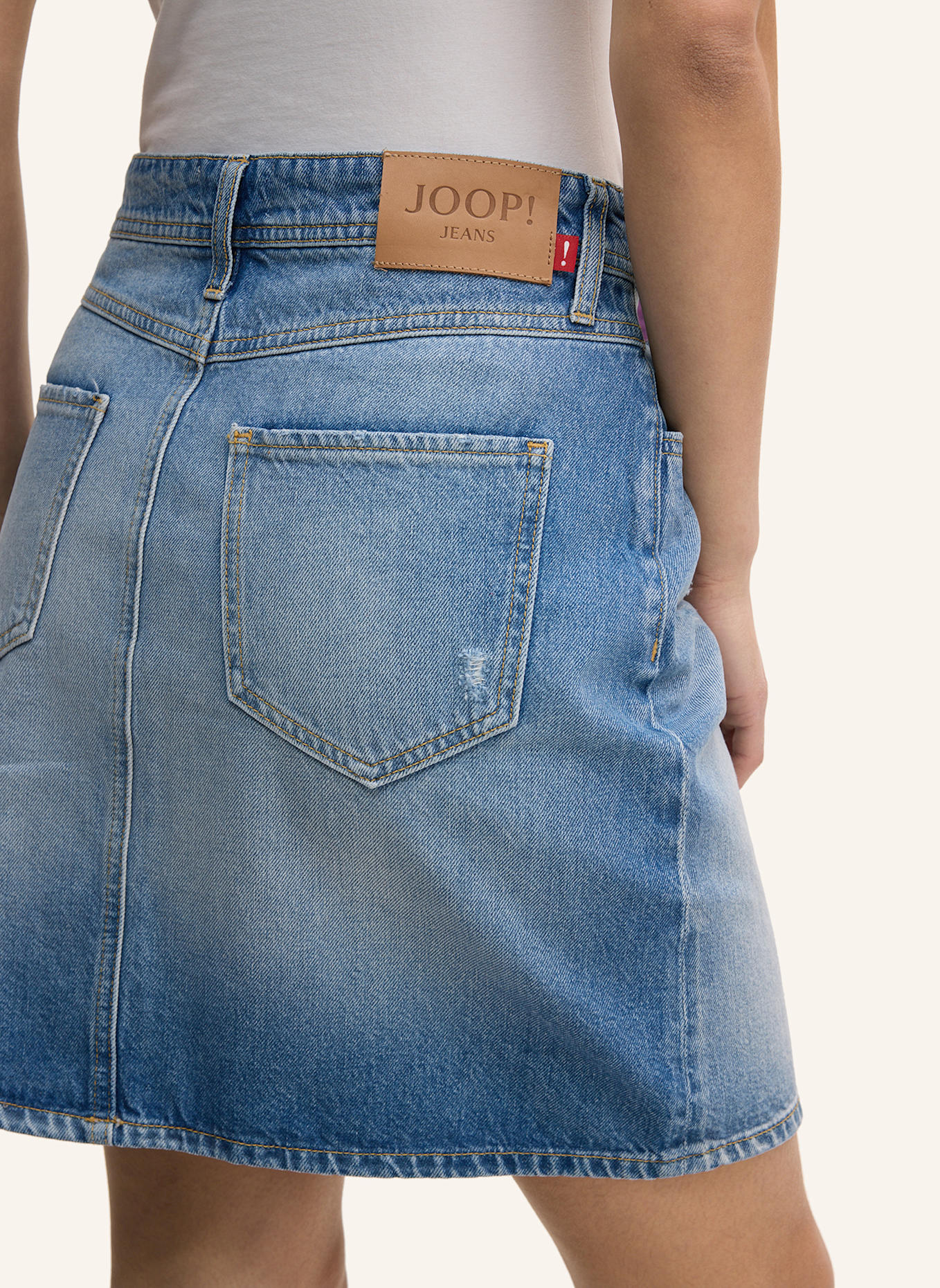 JOOP! JEANS Jeansrock ROSALIE mit Nieten: BLAU