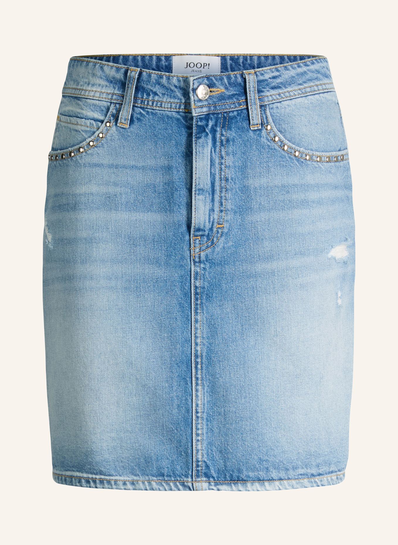 JOOP! JEANS Jeansrock ROSALIE mit Nieten: BLAU