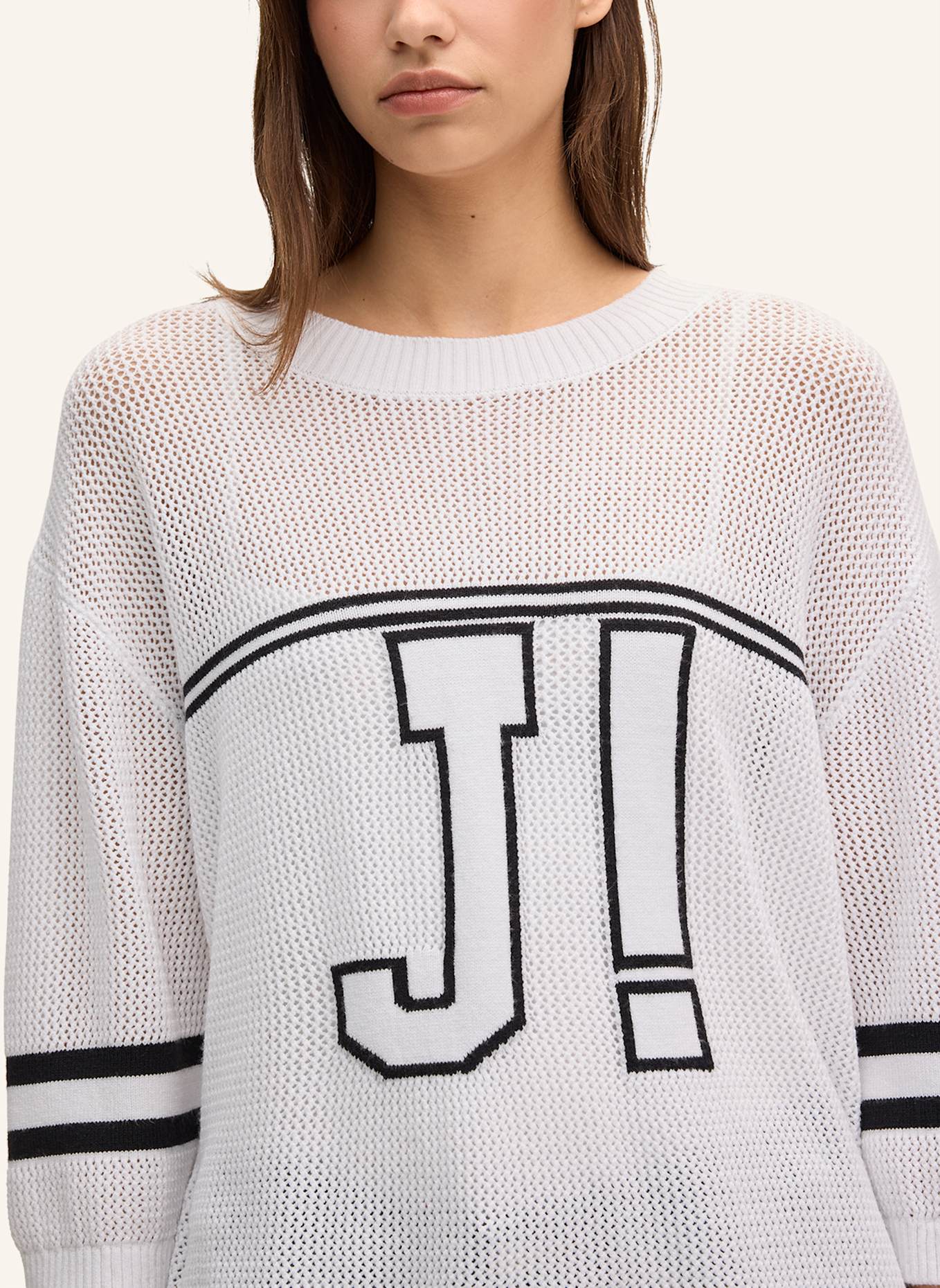 JOOP! JEANS Strick-Shirt: WEISS