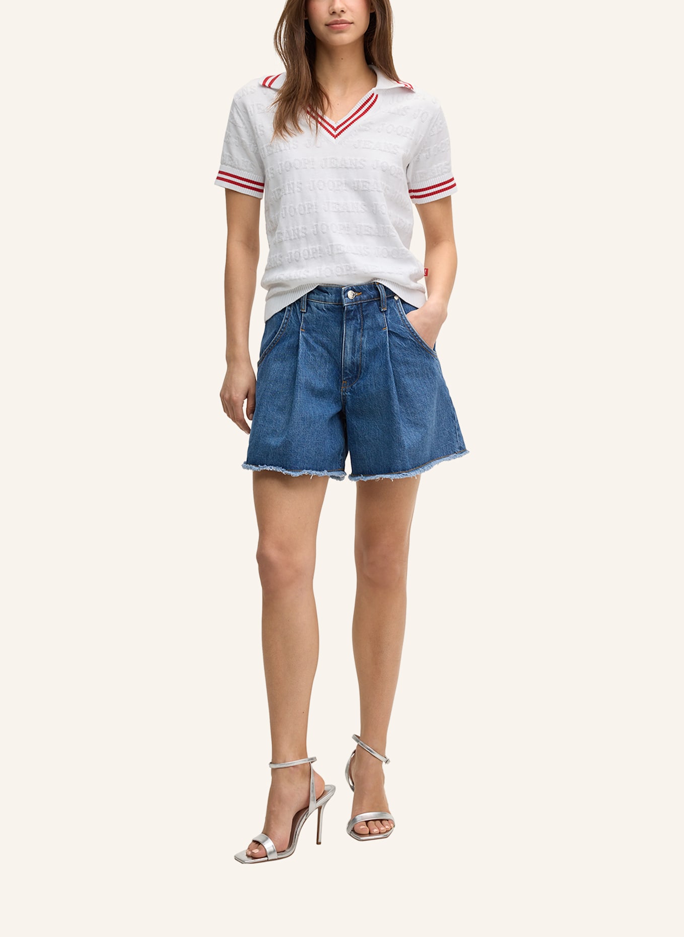JOOP! JEANS Jeans-Shorts: BLAU