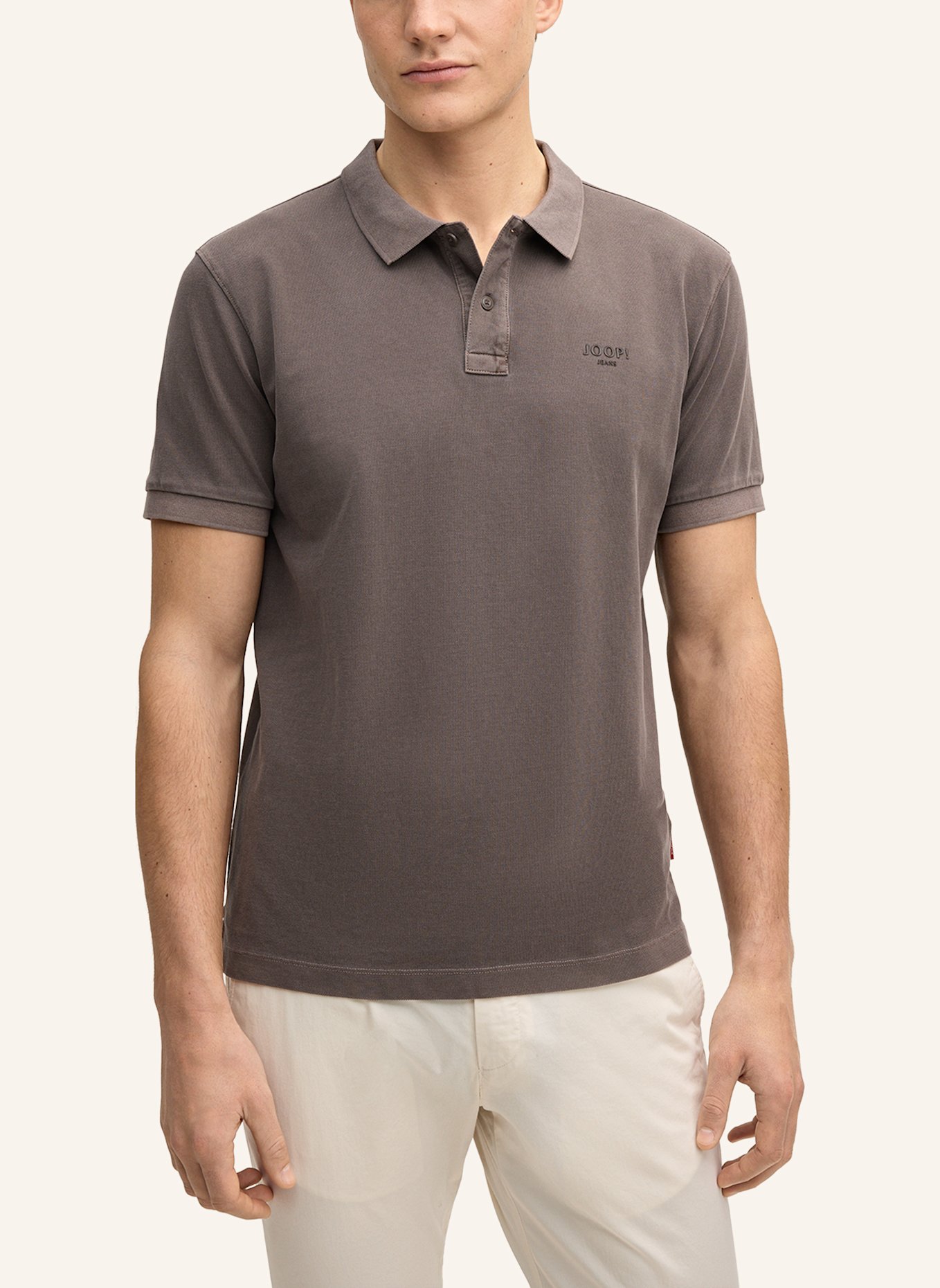 JOOP! JEANS Piqué-Poloshirt AMBROSIAN: BRAUN