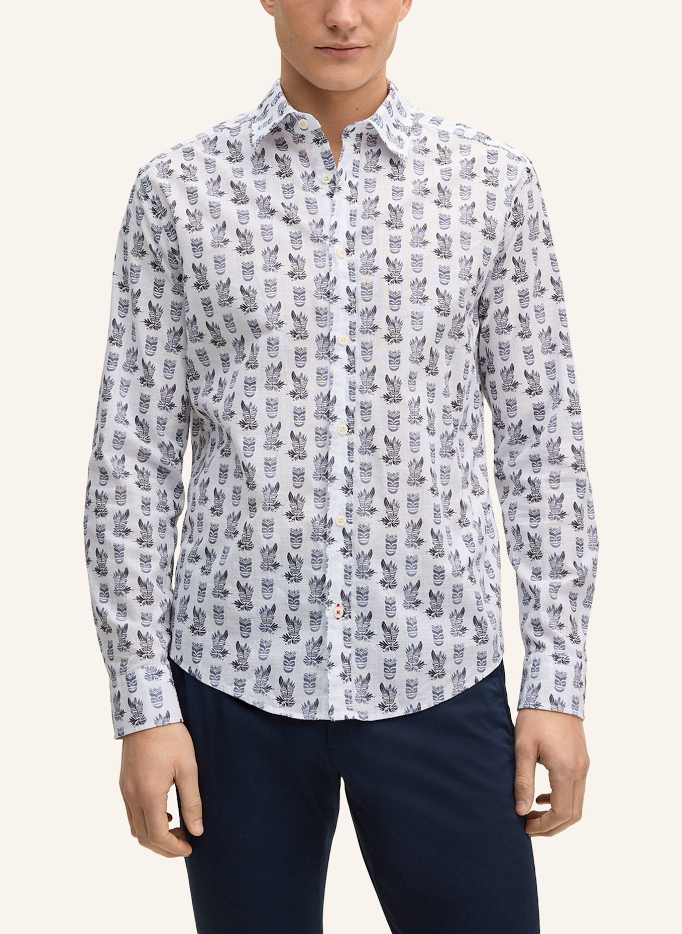 JOOP! JEANS Hemd Regular Fit: WEISS