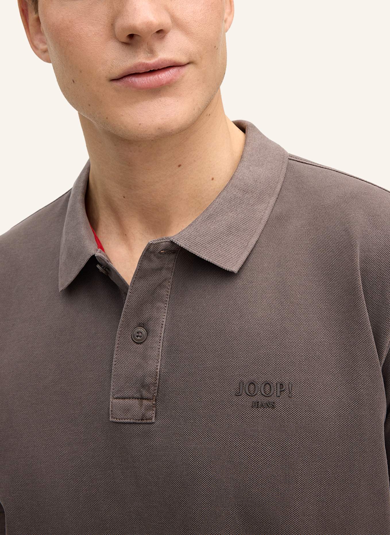 JOOP! JEANS Piqué-Poloshirt AMBROSIAN: BRAUN