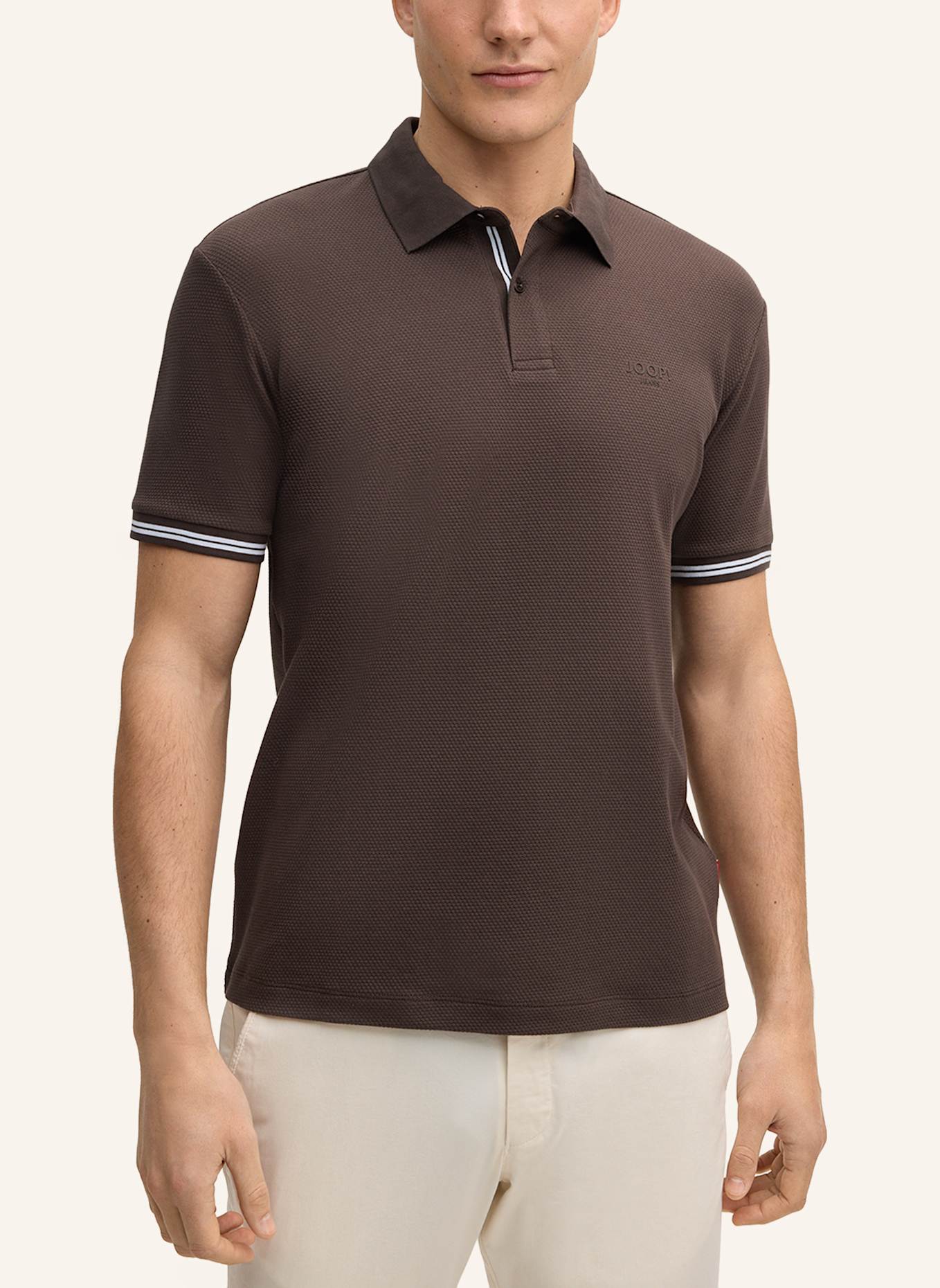 JOOP! JEANS Piqué-Poloshirt AMARE: DUNKELBRAUN