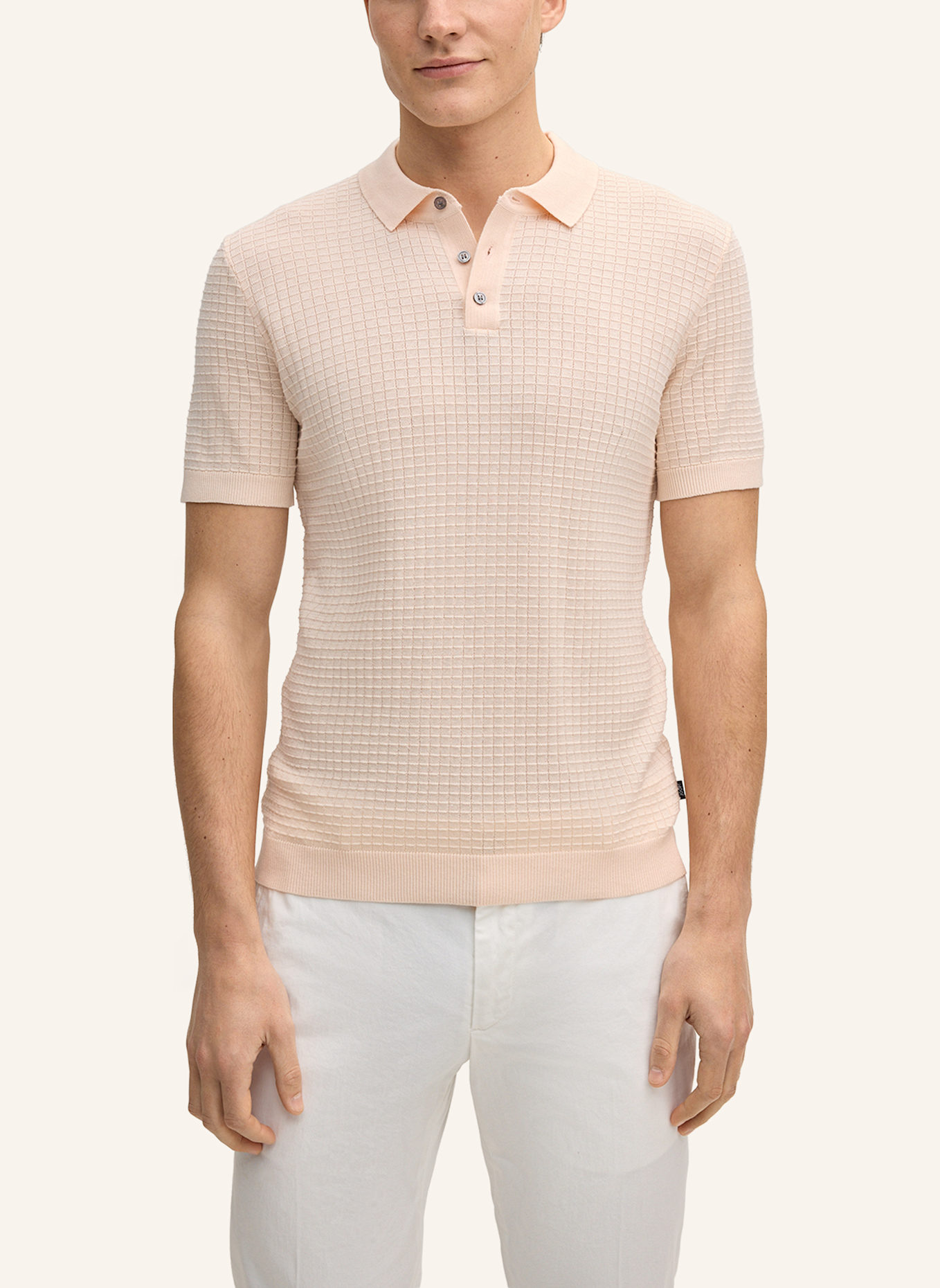 JOOP! Strick-Poloshirt: ORANGE