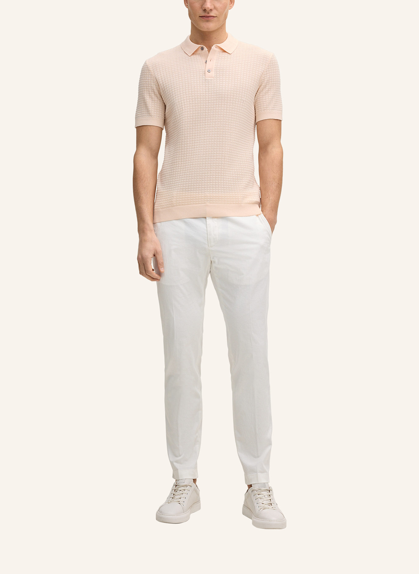 JOOP! Strick-Poloshirt: ORANGE