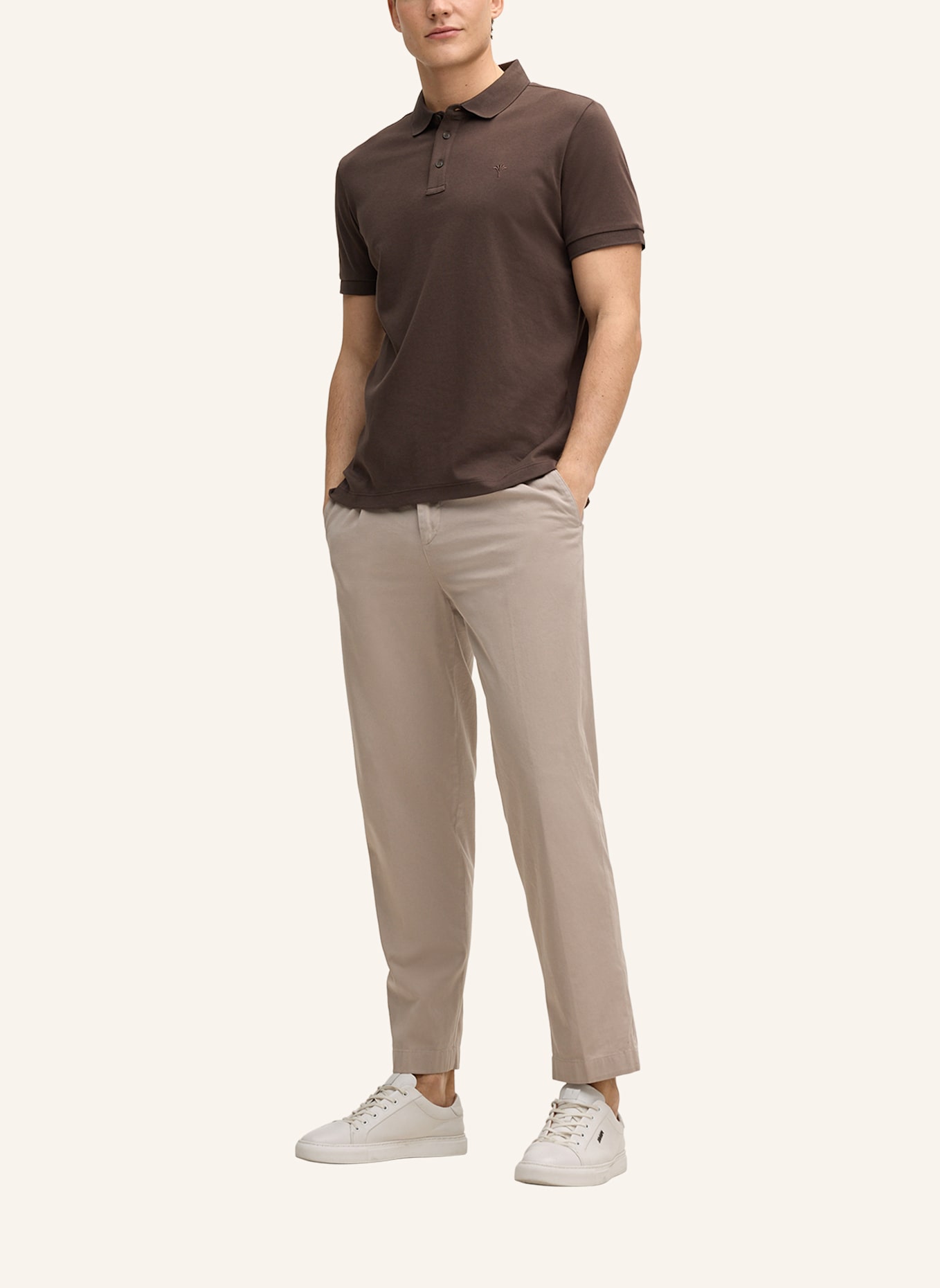 JOOP! Jersey-Poloshirt PRIMO: DUNKELBRAUN