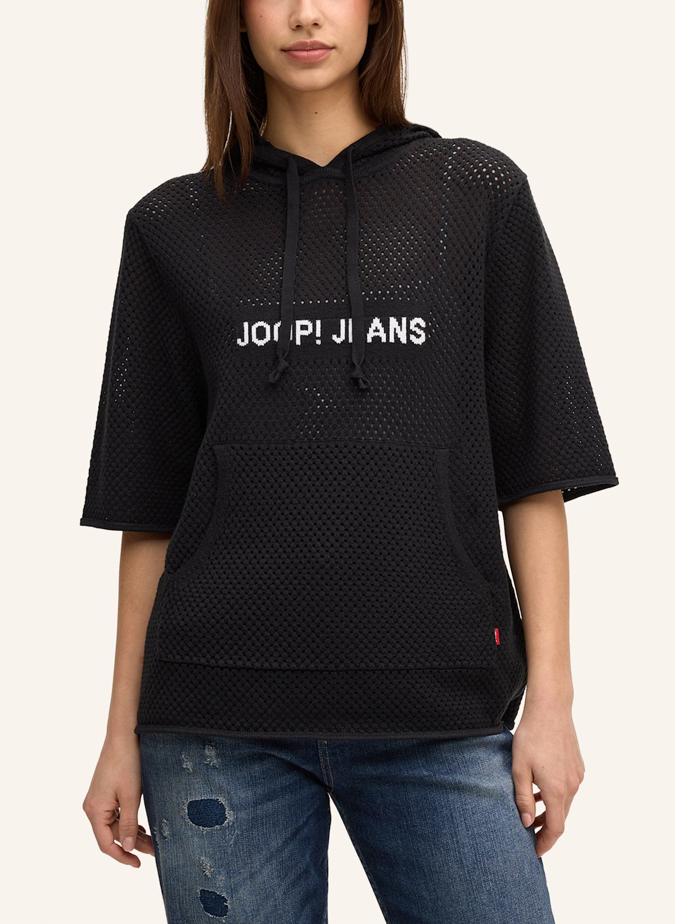 JOOP! JEANS Strick-Hoodie: SCHWARZ