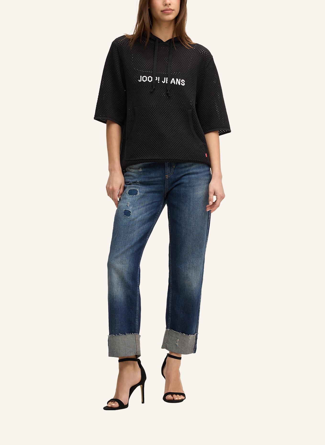 JOOP! JEANS Strick-Hoodie: SCHWARZ