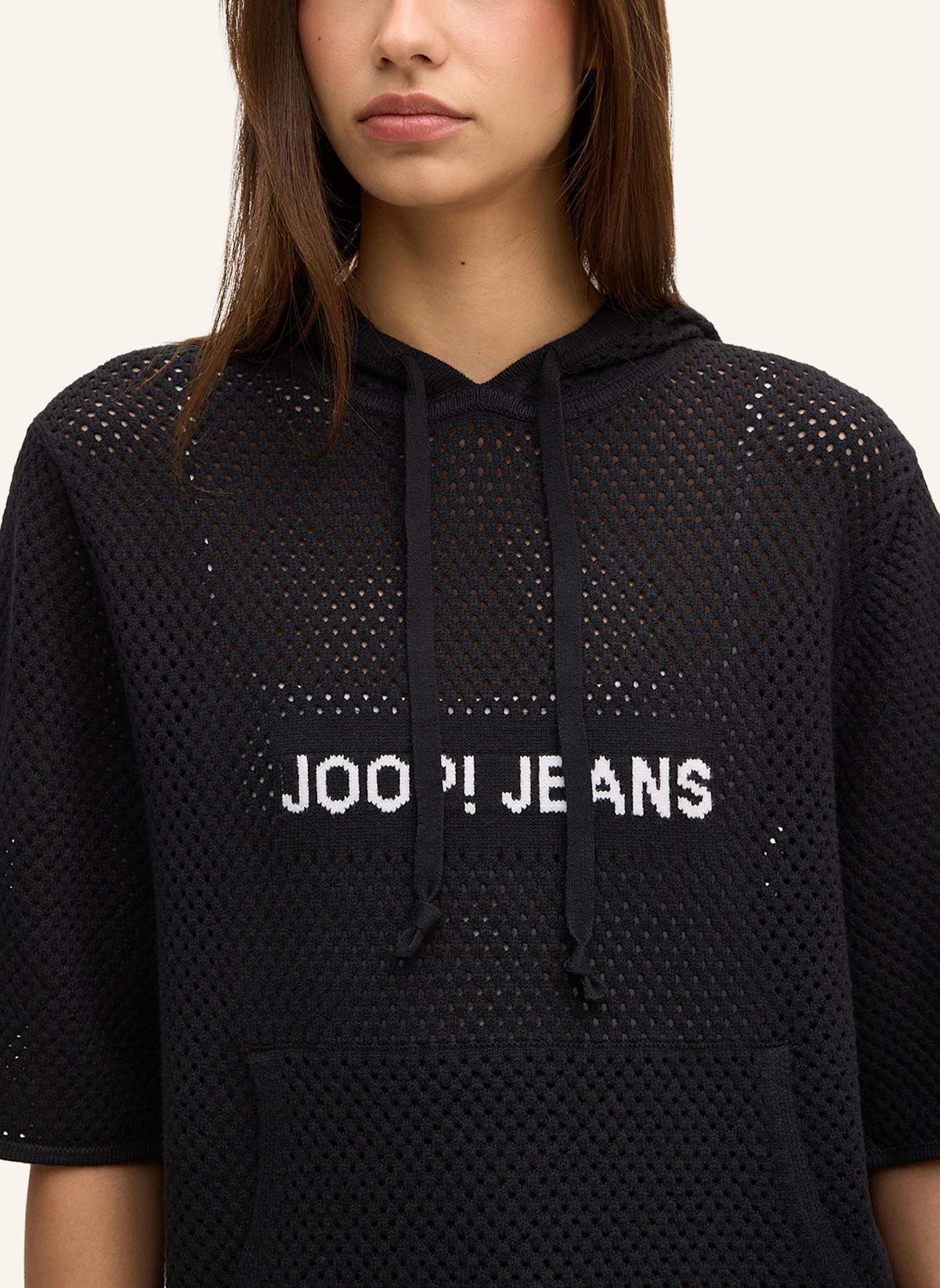 JOOP! JEANS Strick-Hoodie: SCHWARZ