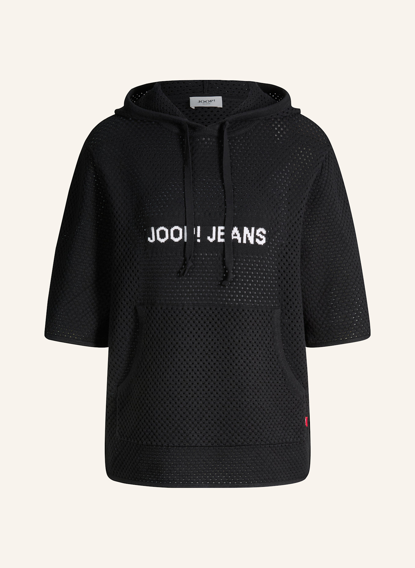 JOOP! JEANS Strick-Hoodie: SCHWARZ