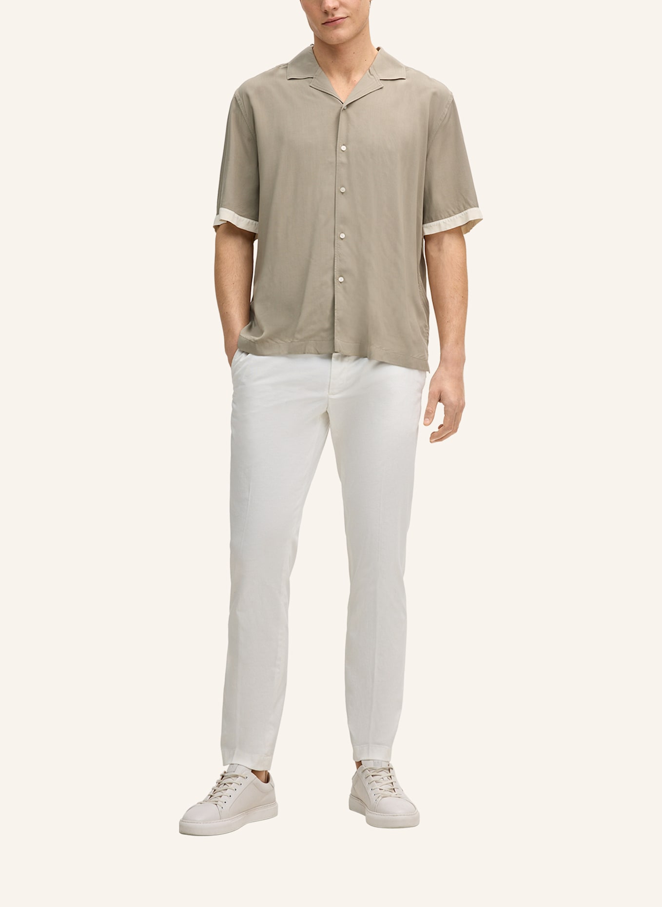 JOOP! Kurzarm-Hemd Regular Fit: KHAKI