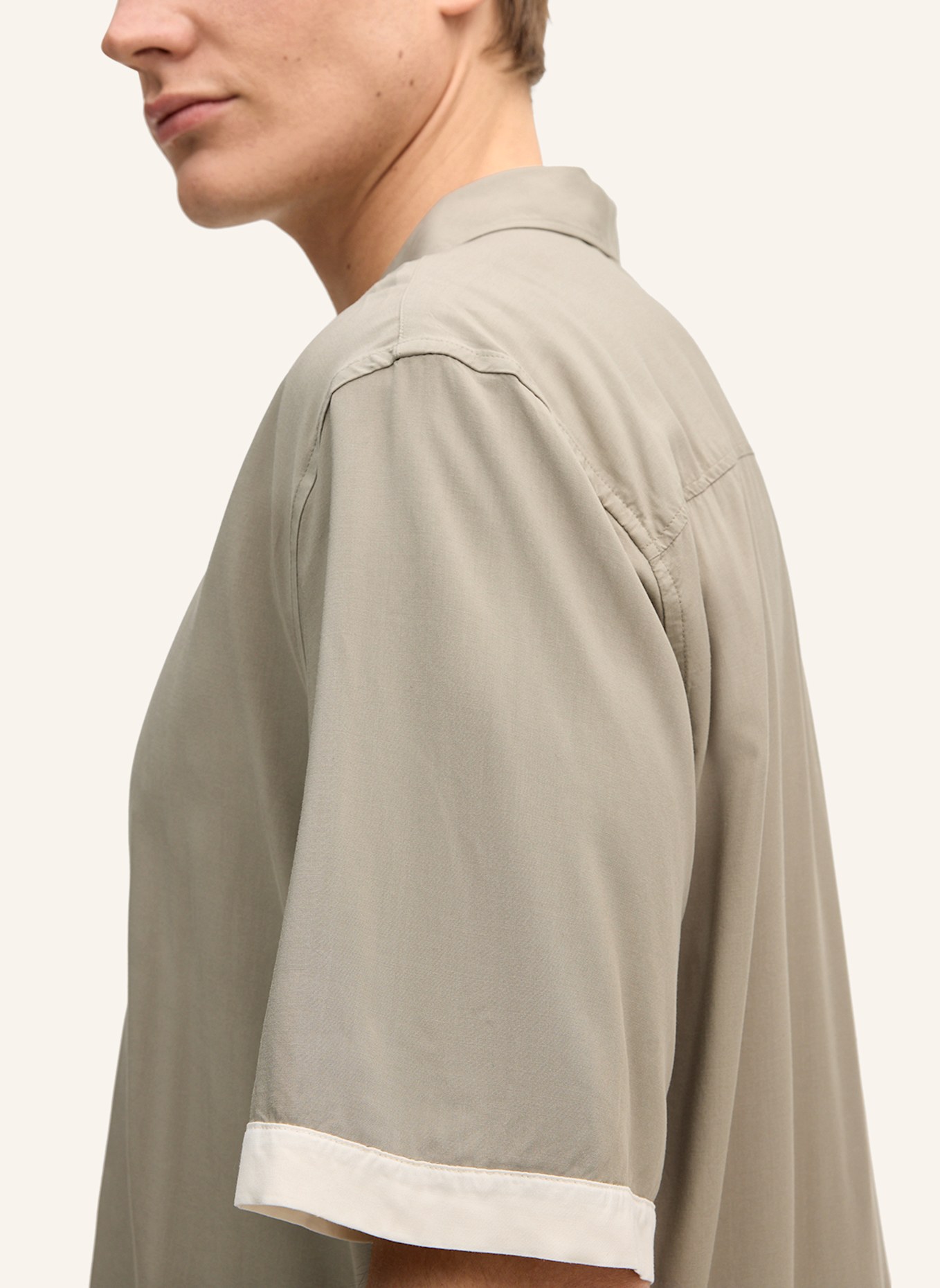 JOOP! Kurzarm-Hemd Regular Fit: KHAKI