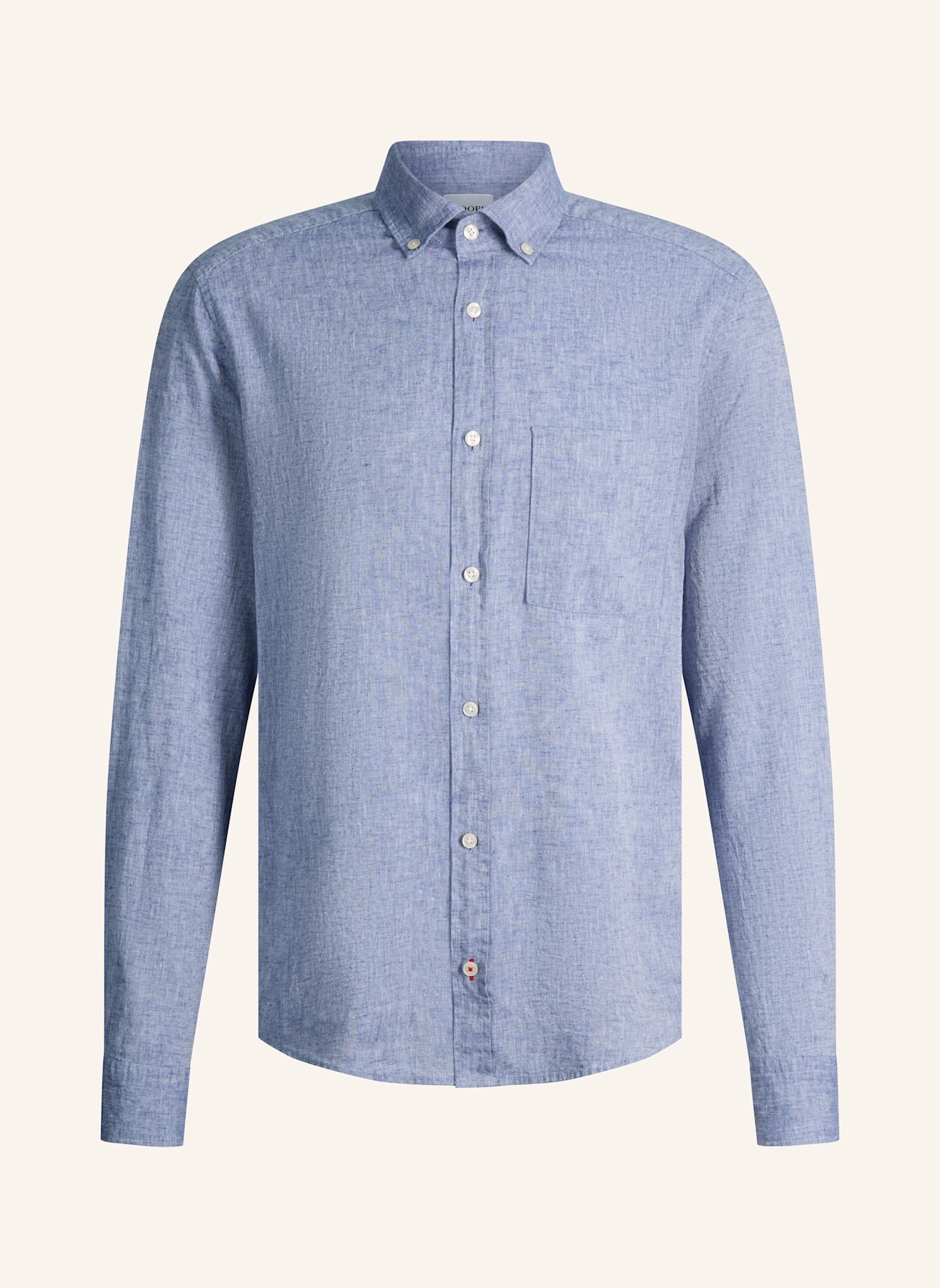 JOOP! JEANS Hemd HALI Regular Fit mit Leinen: DUNKELBLAU