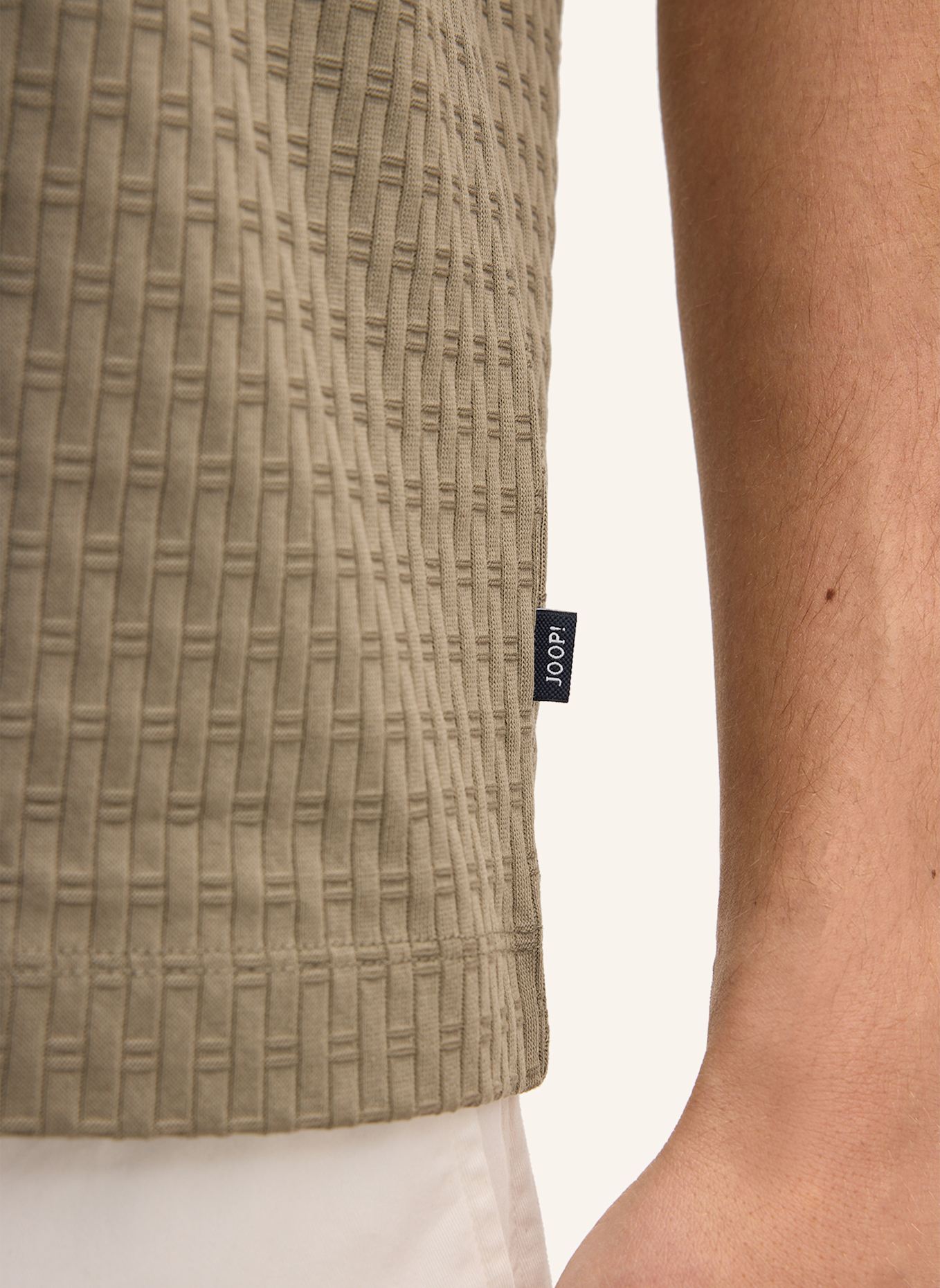 JOOP! Strick-Poloshirt JORGE: KHAKI