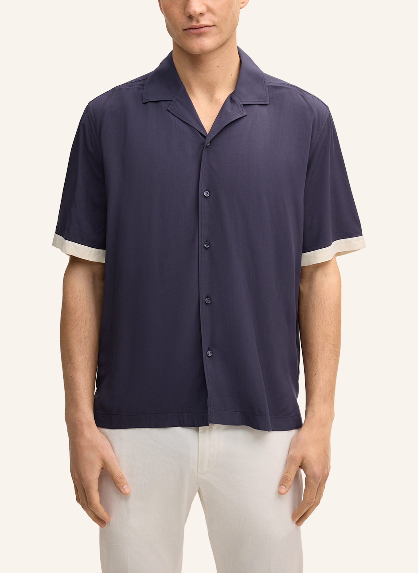 JOOP! Kurzarm-Hemd Regular Fit: DUNKELBLAU