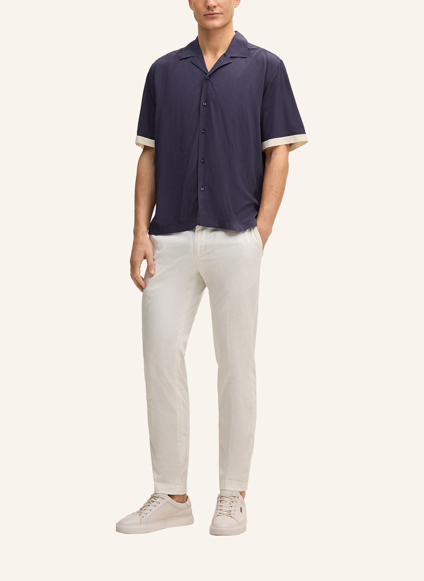 JOOP! Kurzarm-Hemd Regular Fit: DUNKELBLAU