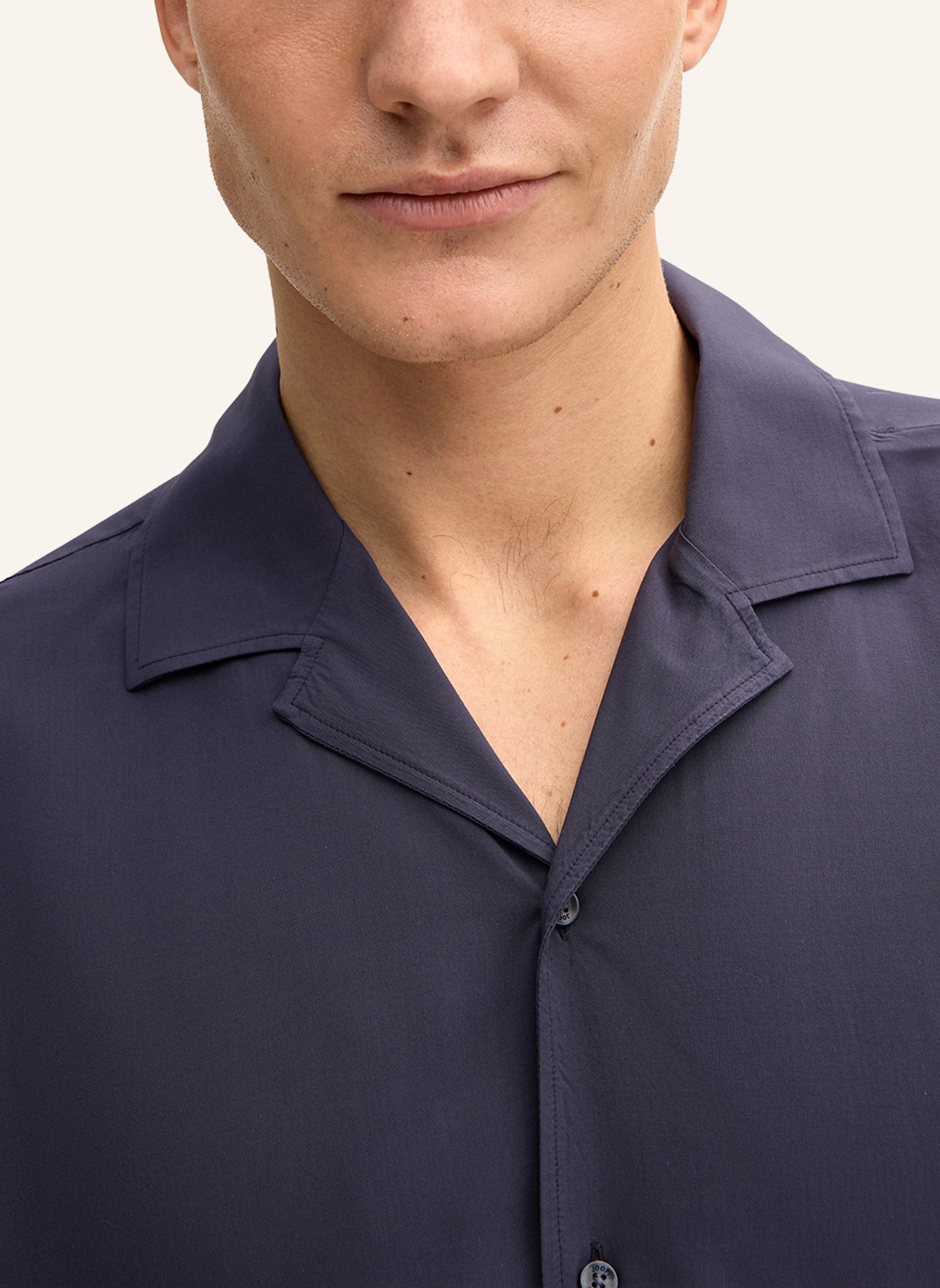 JOOP! Kurzarm-Hemd Regular Fit: DUNKELBLAU