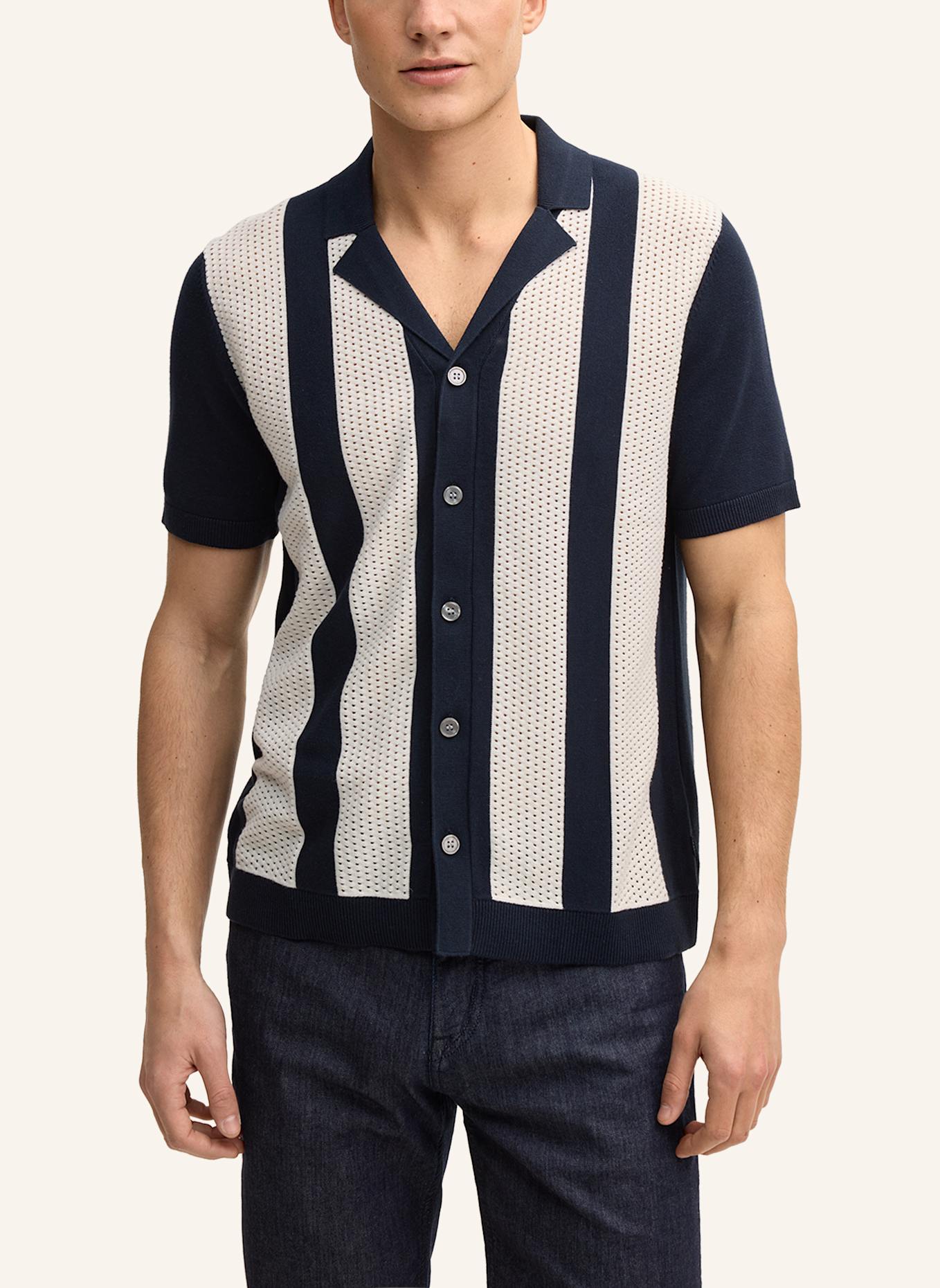 JOOP! Strickshirt: DUNKELBLAU