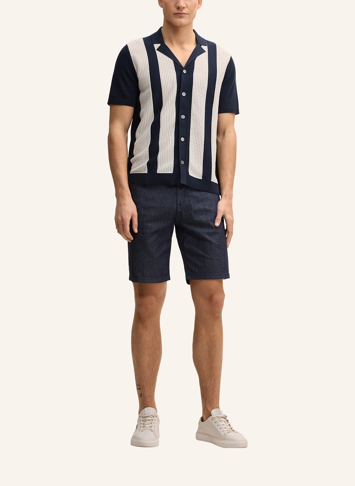 JOOP! Strickshirt: DUNKELBLAU