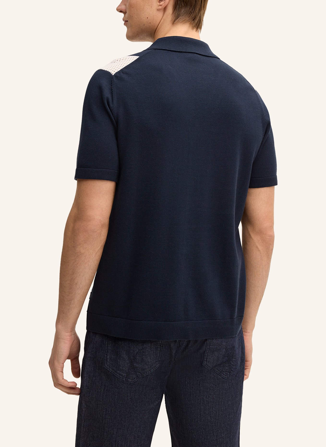 JOOP! Strickshirt: DUNKELBLAU