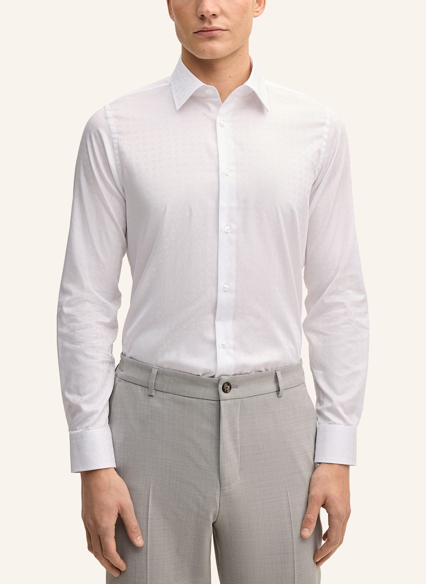 JOOP! Business-Hemd Slim Fit: WEISS
