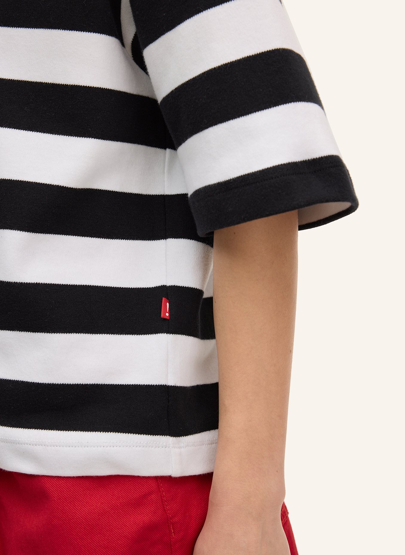 JOOP! JEANS Kurzarm-Hoodie: SCHWARZ