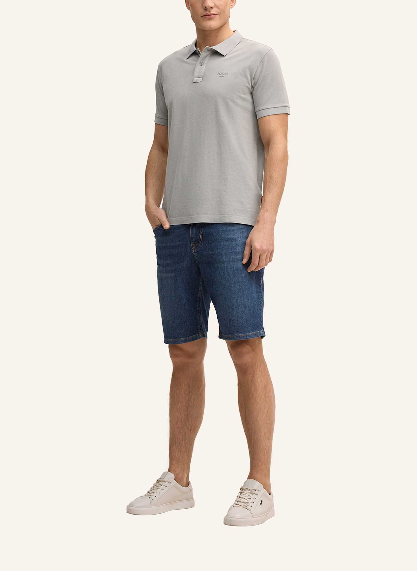 JOOP! JEANS Piqué-Poloshirt AMBROSIAN: HELLGRAU