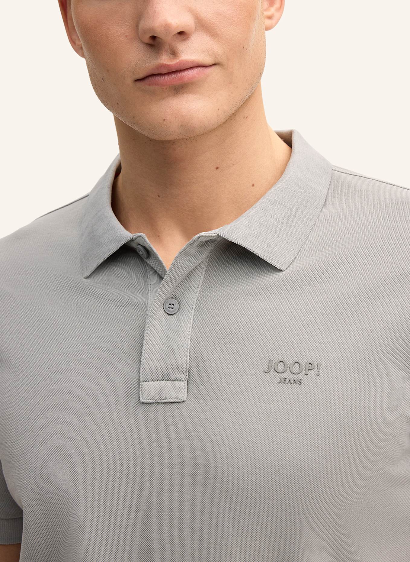 JOOP! JEANS Piqué-Poloshirt AMBROSIAN: HELLGRAU