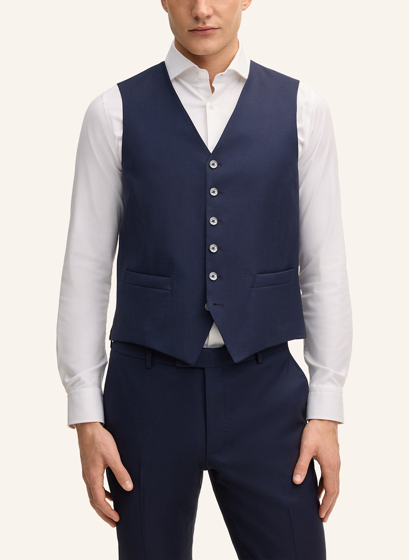 JOOP! Weste Regular Fit: DUNKELBLAU