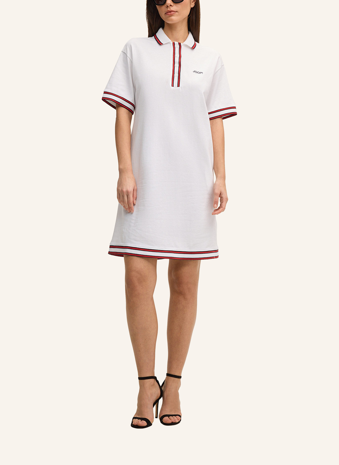 JOOP! Polo-Kleid: WEISS