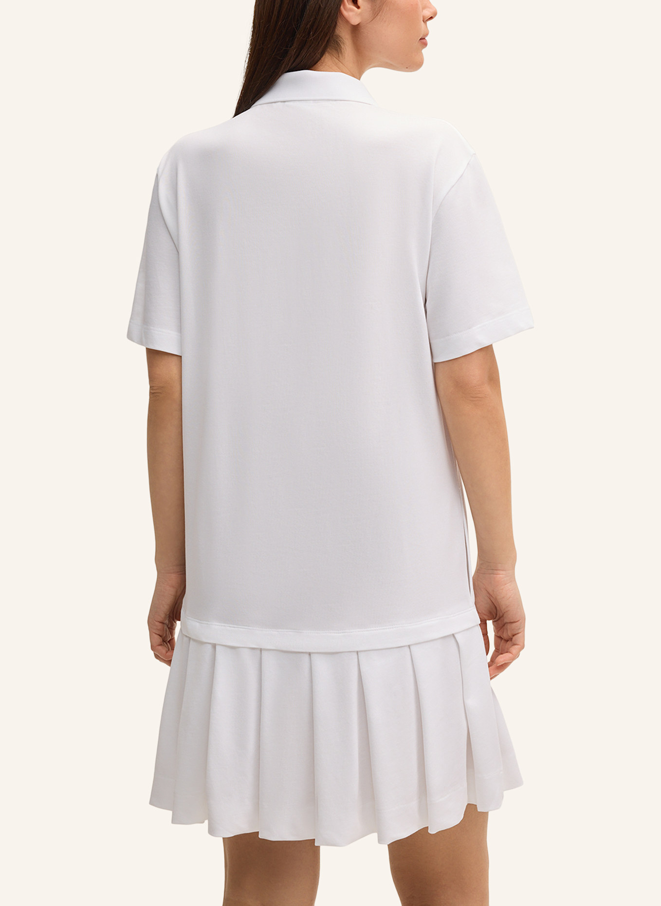 JOOP! JEANS Piqué-Polokleid TADENA: WEISS