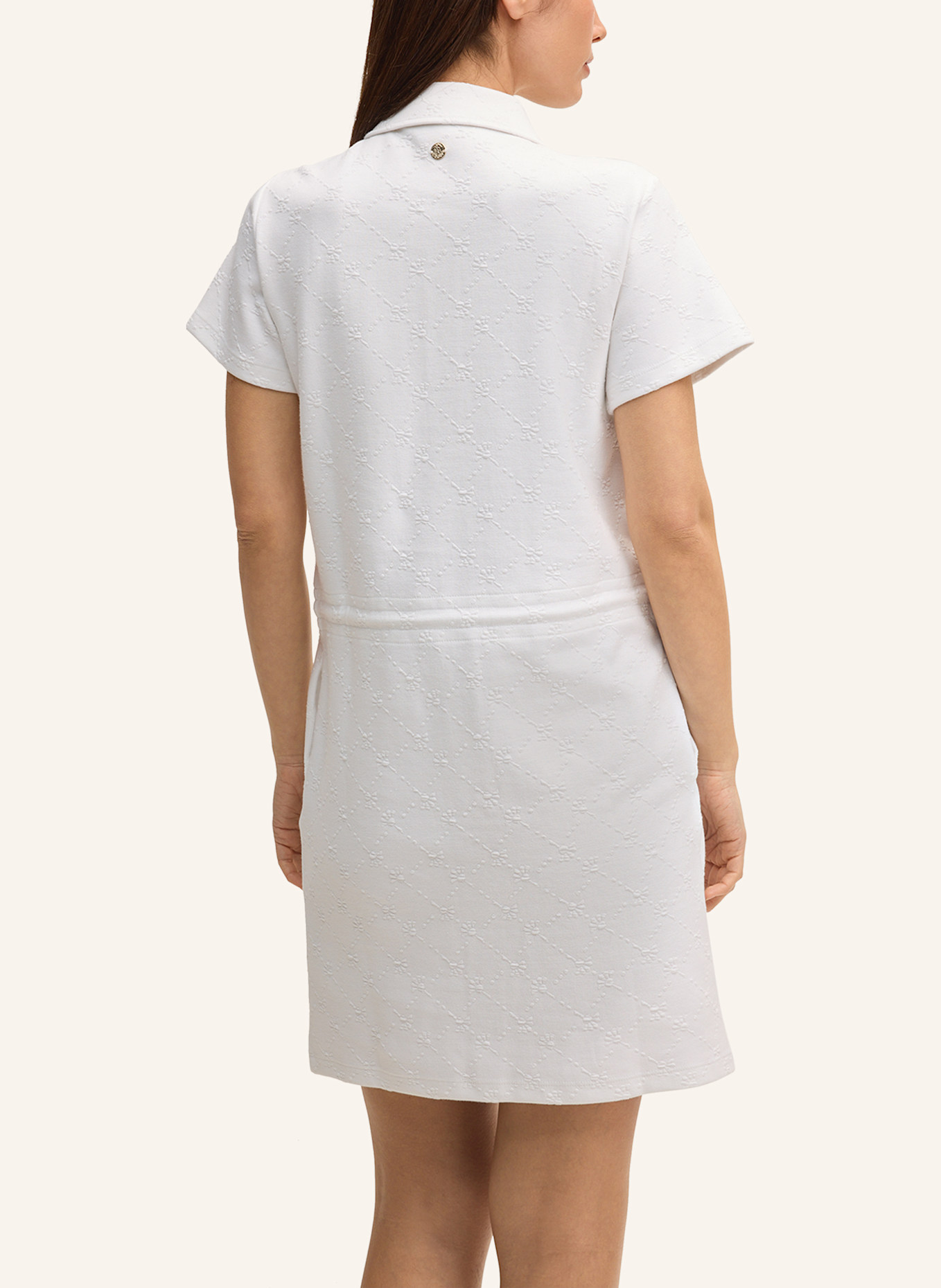 JOOP! Sweat-Polokleid: WEISS