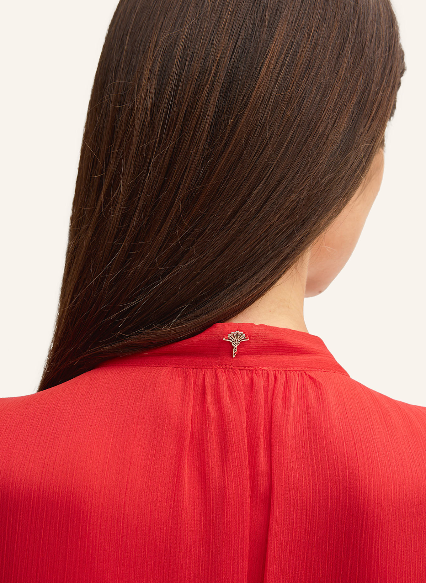 JOOP! Schluppenkleid mit 3/4-Arm: ROT