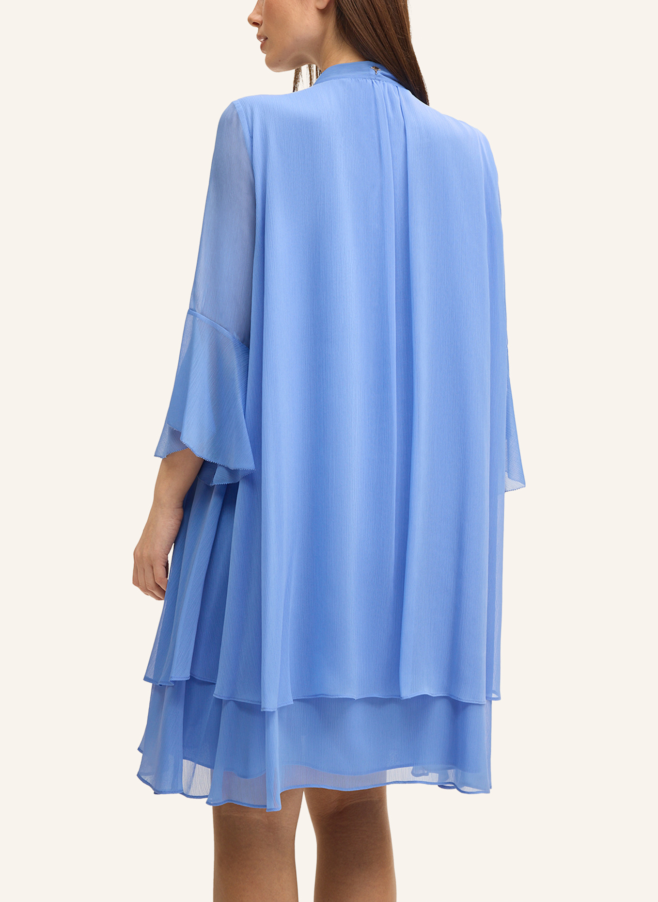 JOOP! Schluppenkleid mit 3/4-Arm: BLAU