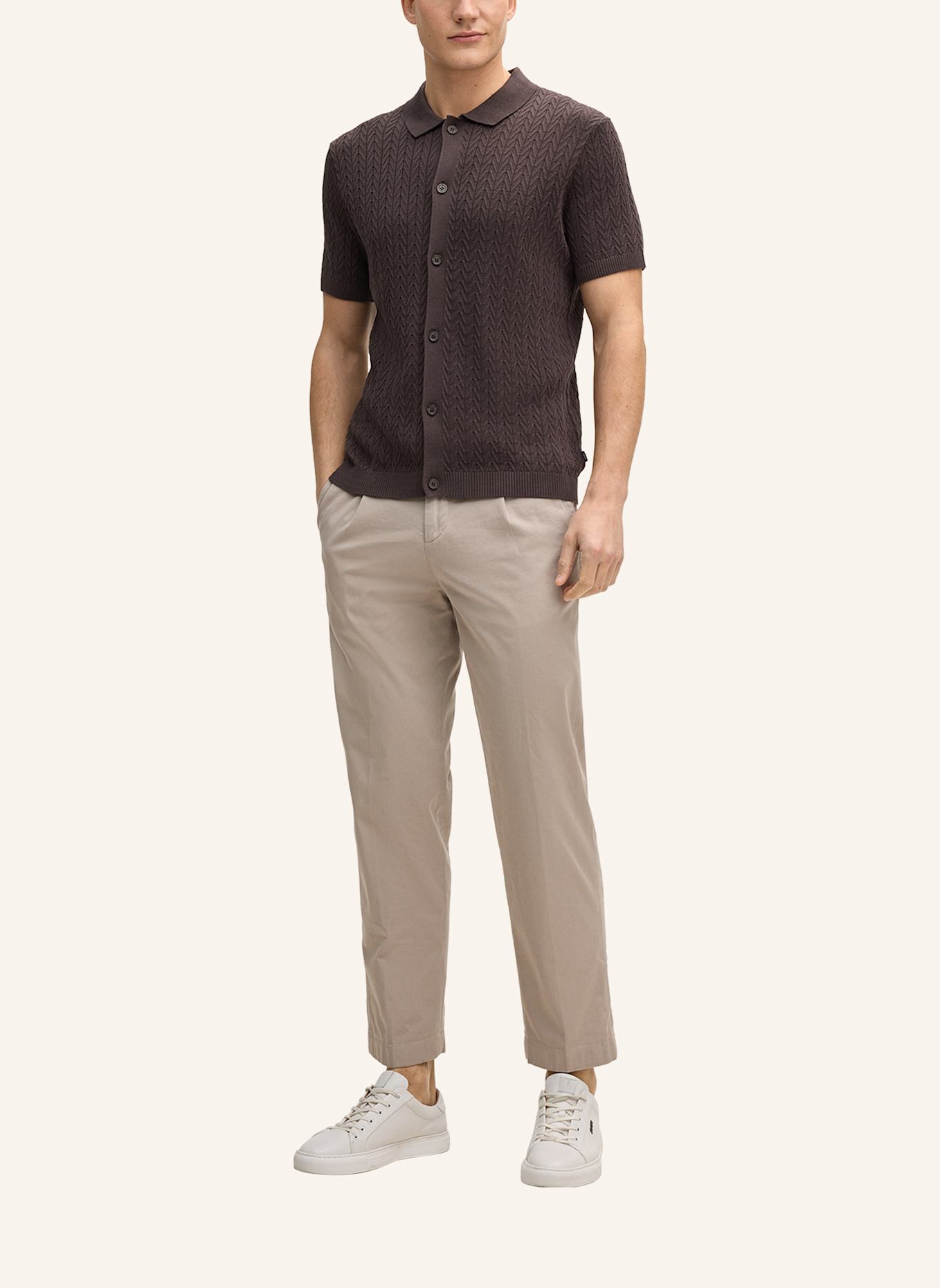 JOOP! Strickshirt: DUNKELBRAUN