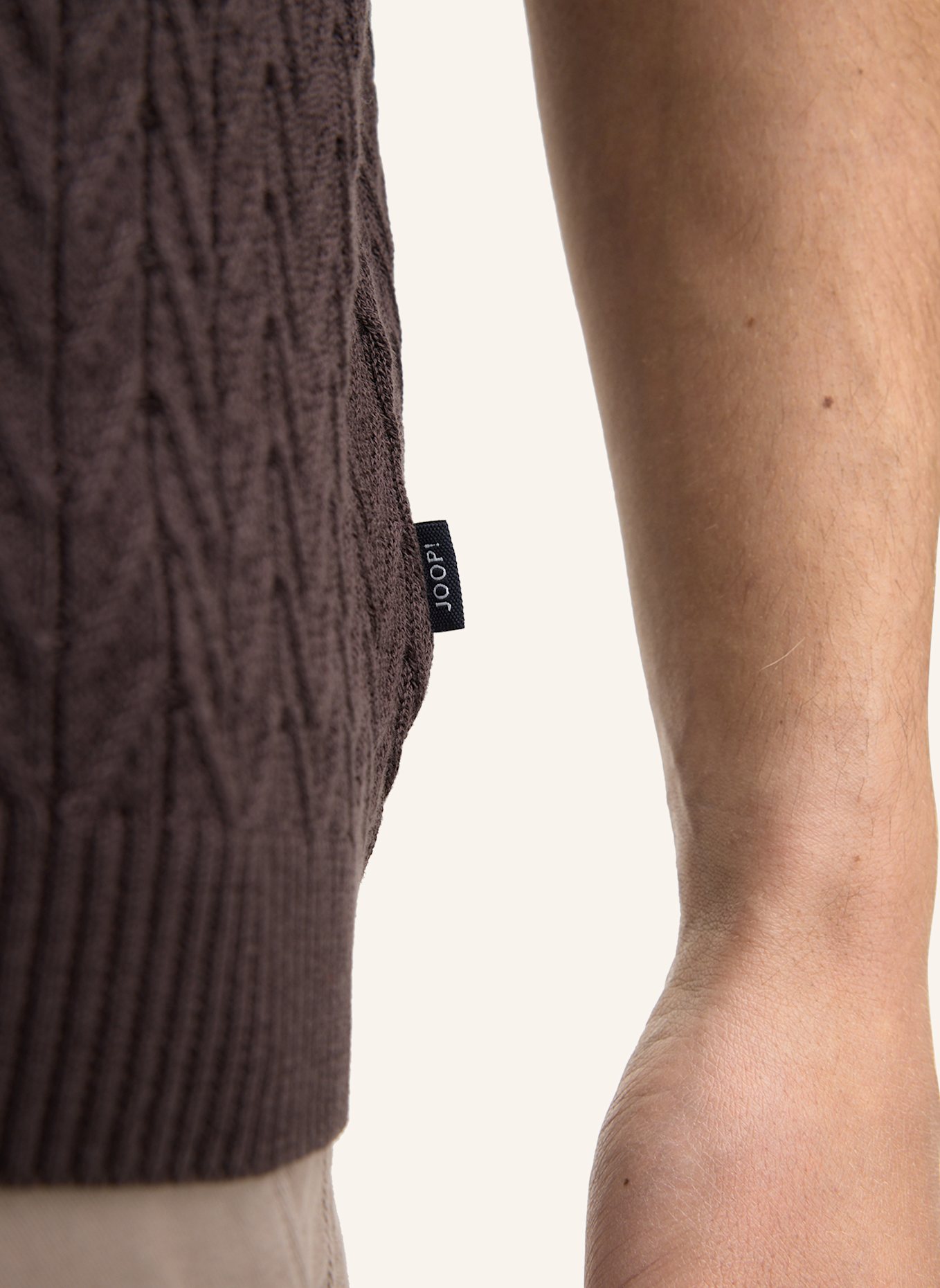 JOOP! Strickshirt: DUNKELBRAUN