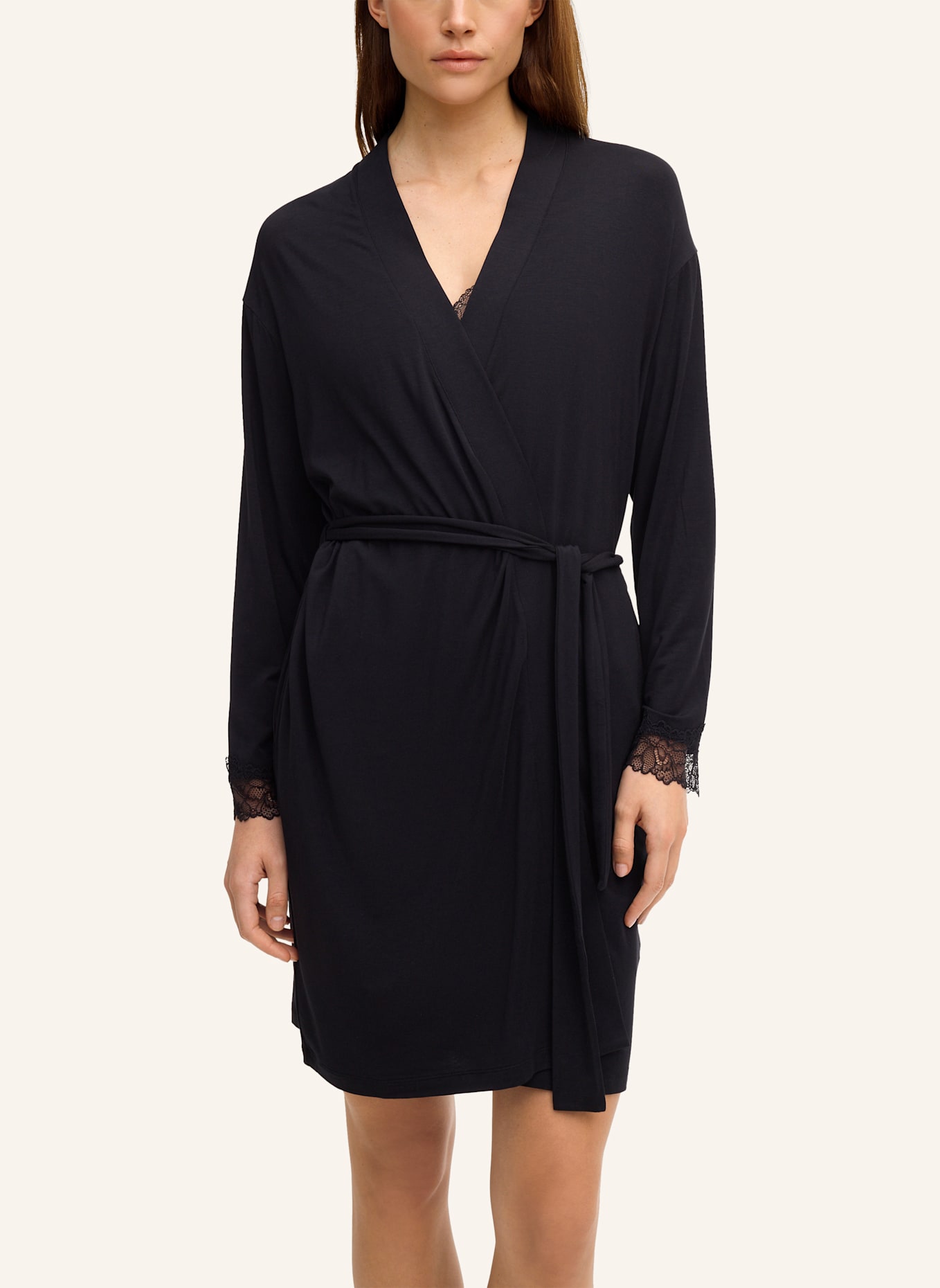 JOOP! Loungewear Morgenmantel: SCHWARZ