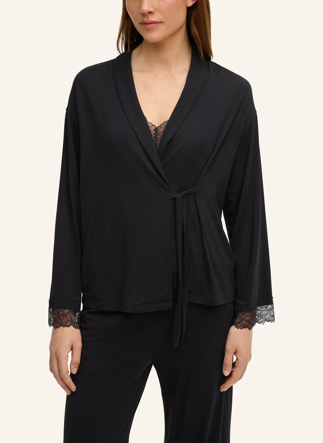 JOOP! Loungewear Cardigan: SCHWARZ