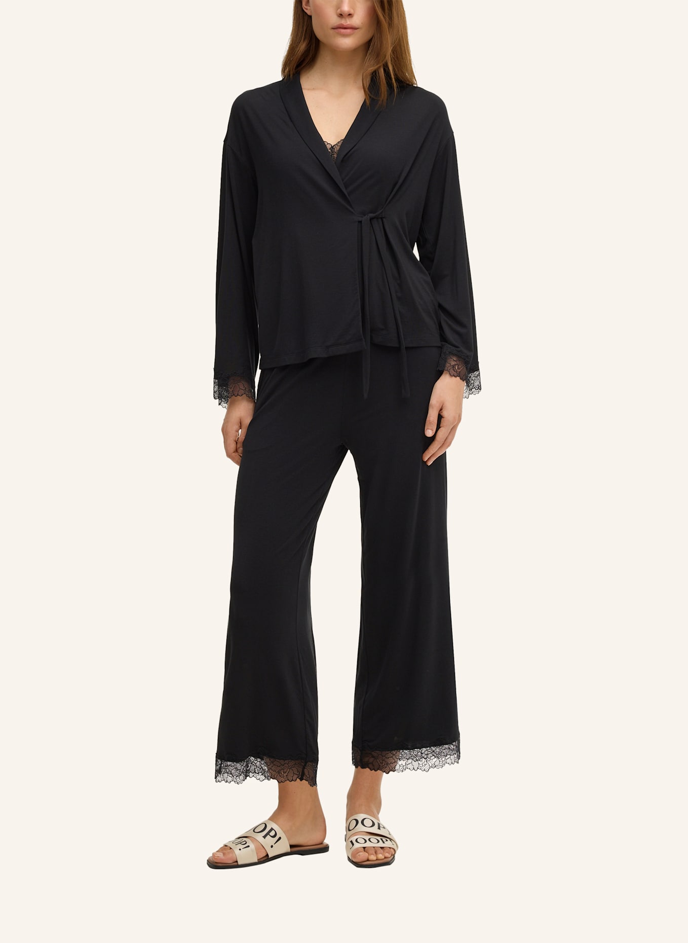 JOOP! Loungewear Cardigan: SCHWARZ