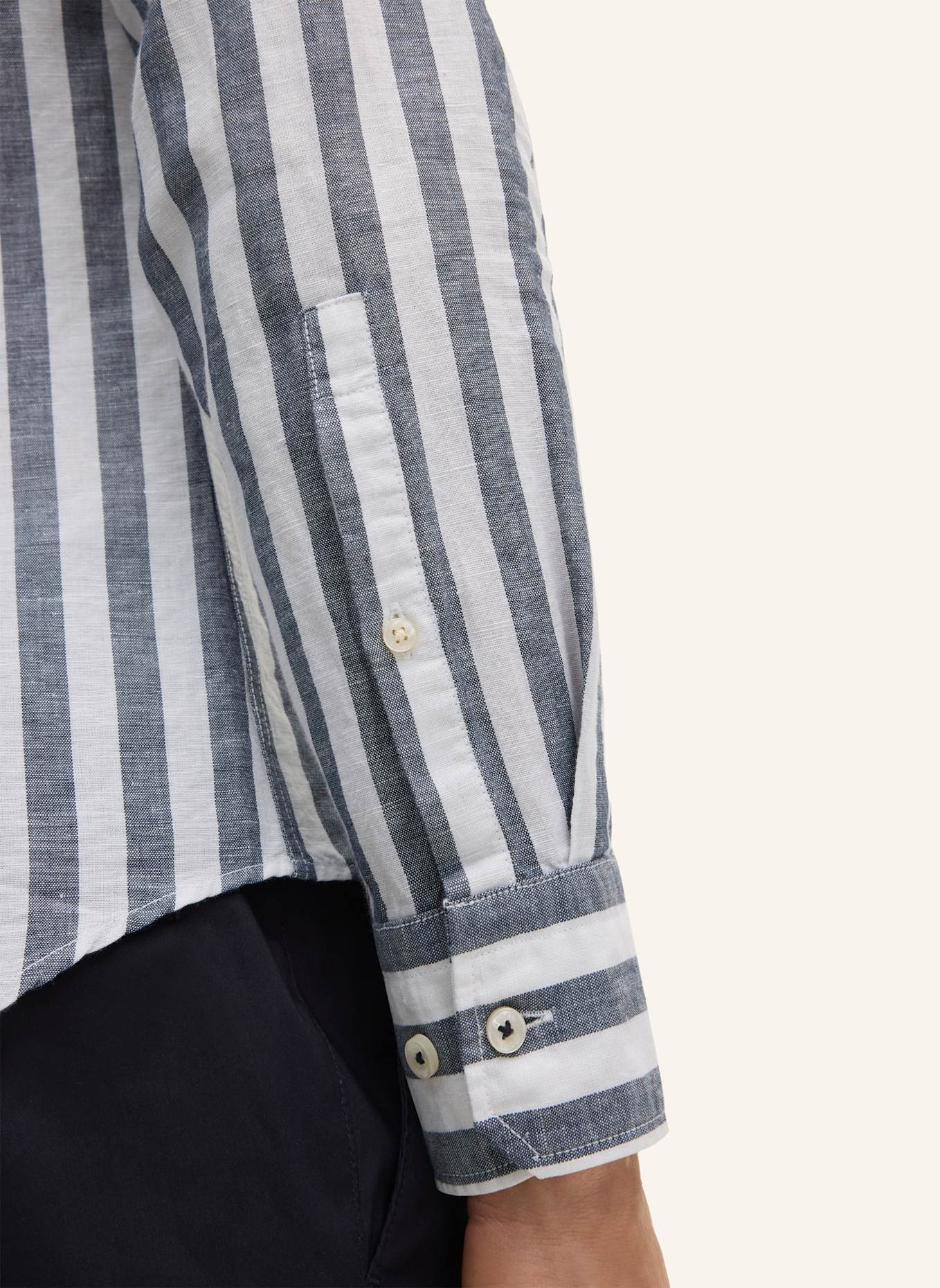 JOOP! Hemd PIT Slim Fit mit Leinen: DUNKELBLAU