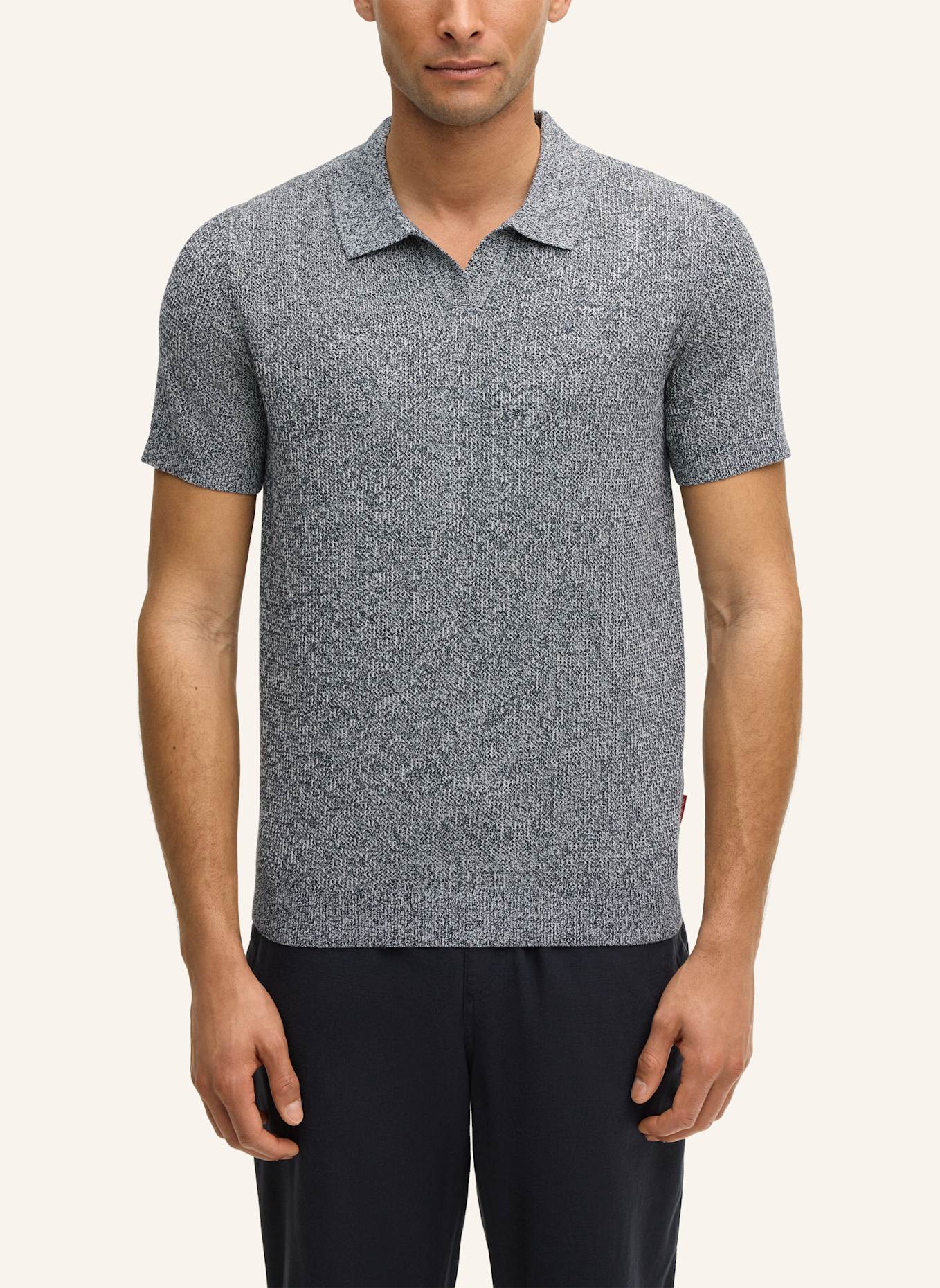 JOOP! JEANS Strick-Poloshirt ADRIANOR: DUNKELBLAU