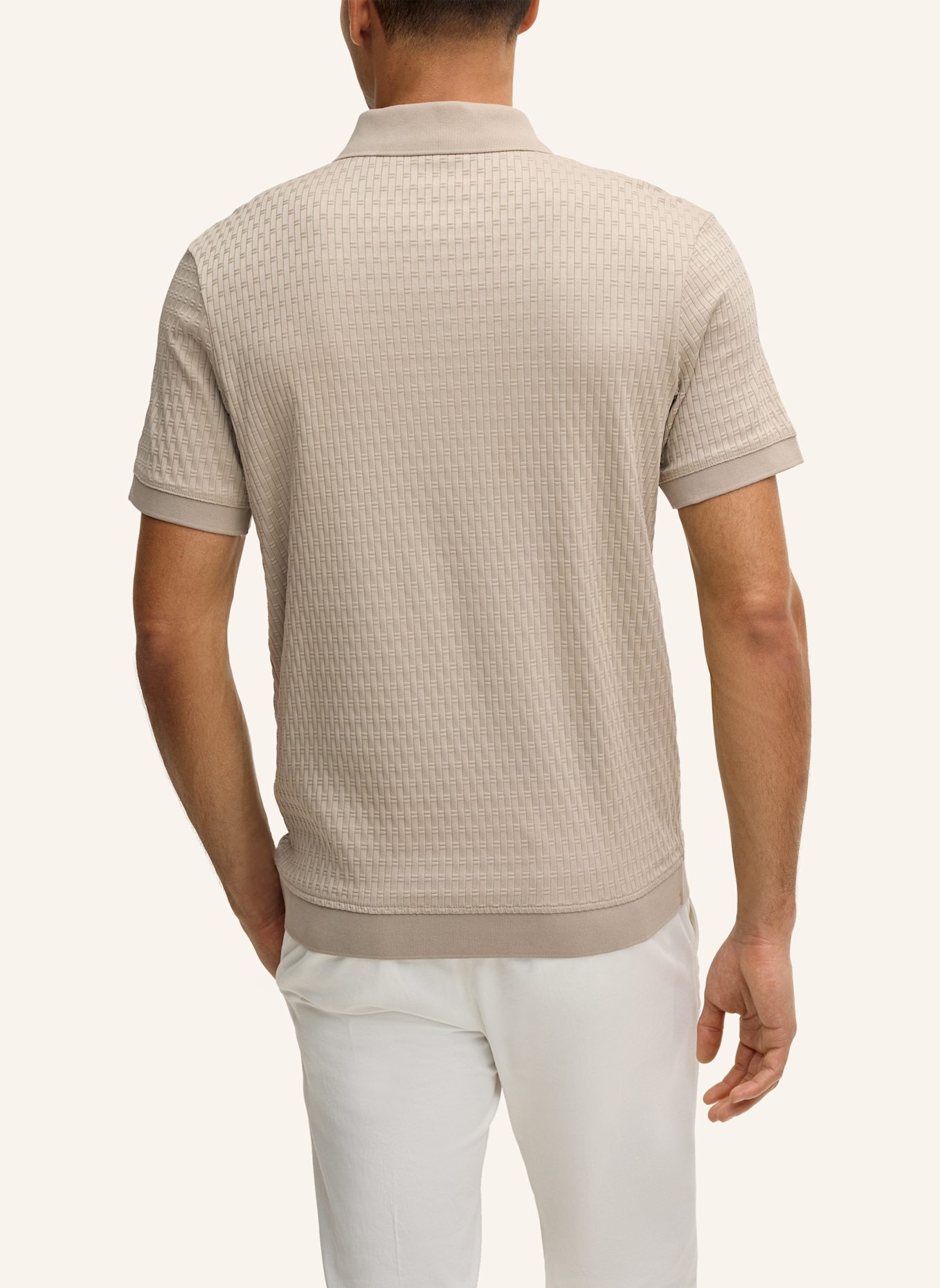 JOOP! Zip-Poloshirt Regular Fit: BEIGE