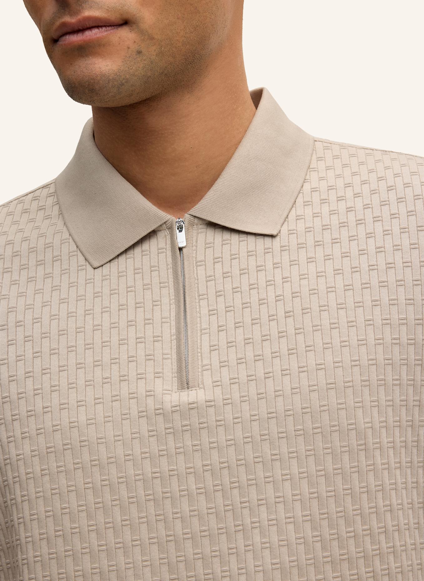 JOOP! Zip-Poloshirt Regular Fit: BEIGE