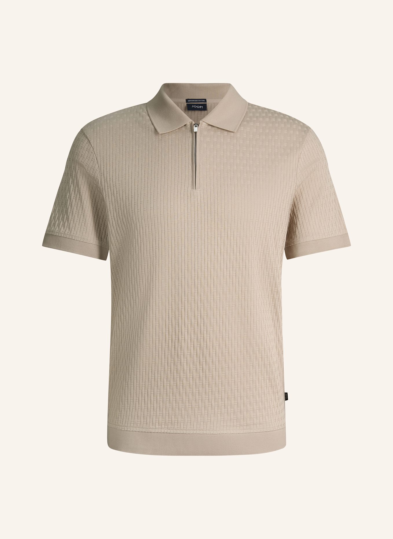 JOOP! Zip-Poloshirt Regular Fit: BEIGE
