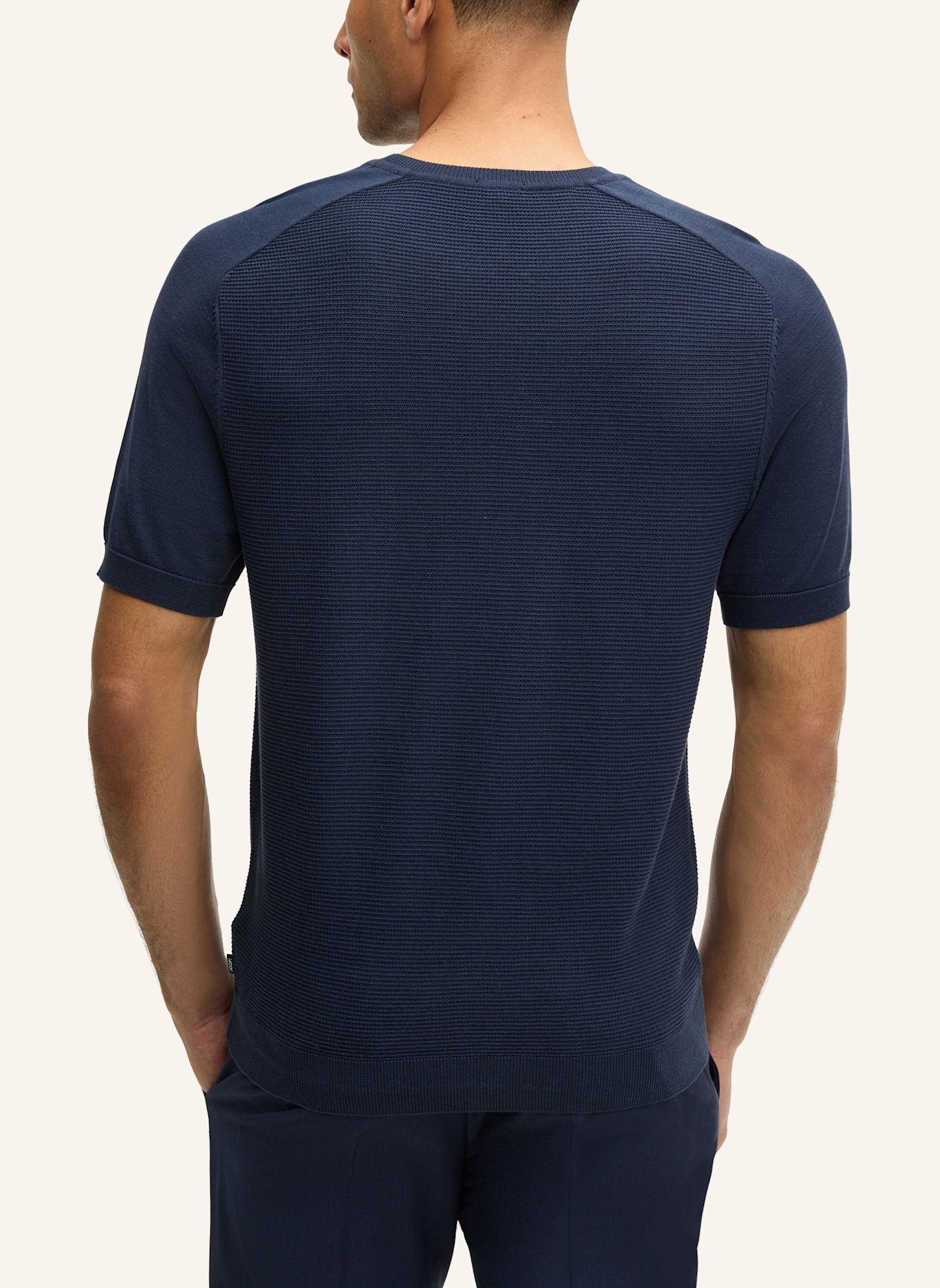 JOOP! Strickshirt: DUNKELBLAU