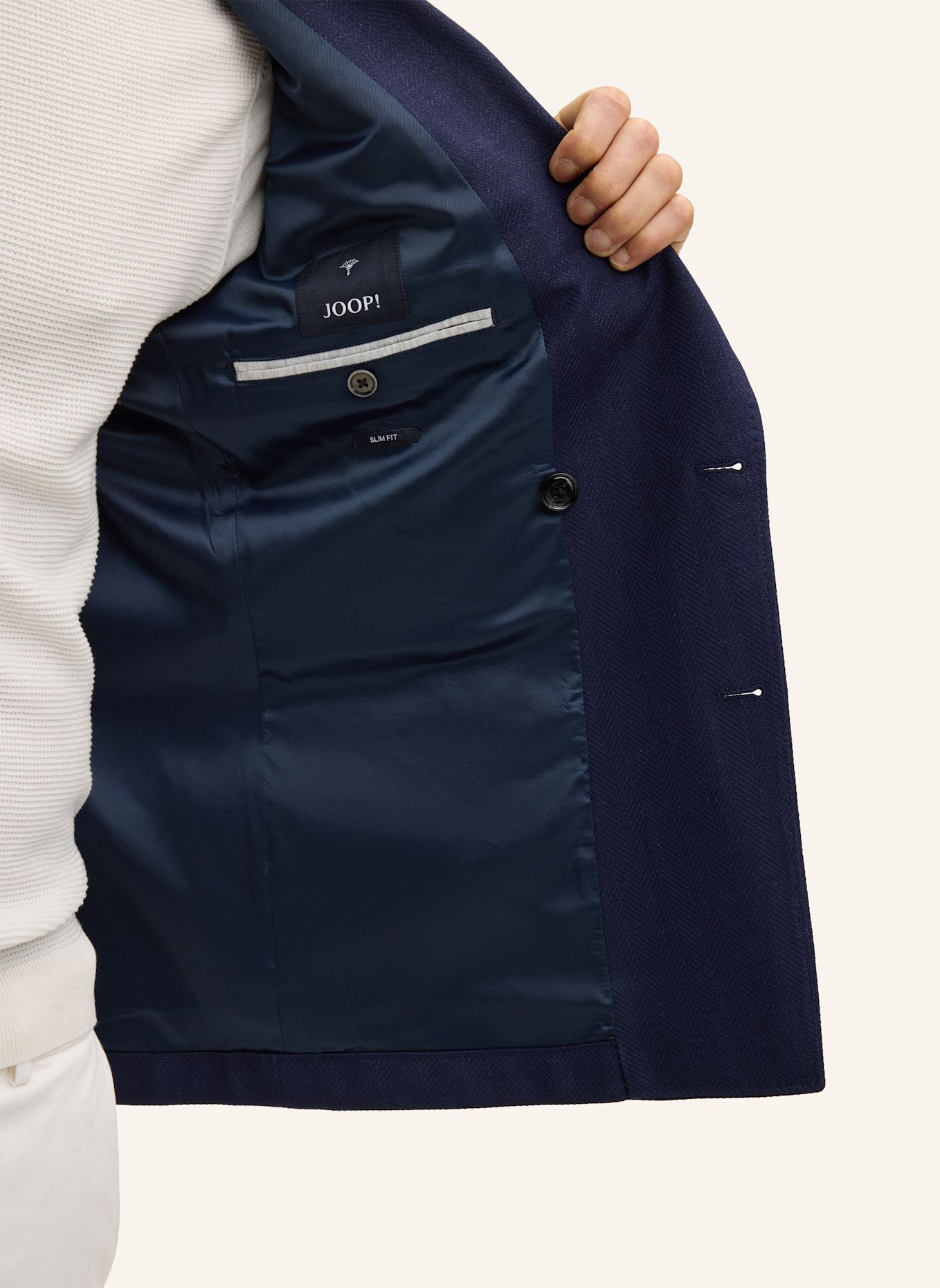 JOOP! Doppelreiher-Sakko Slim Fit: DUNKELBLAU