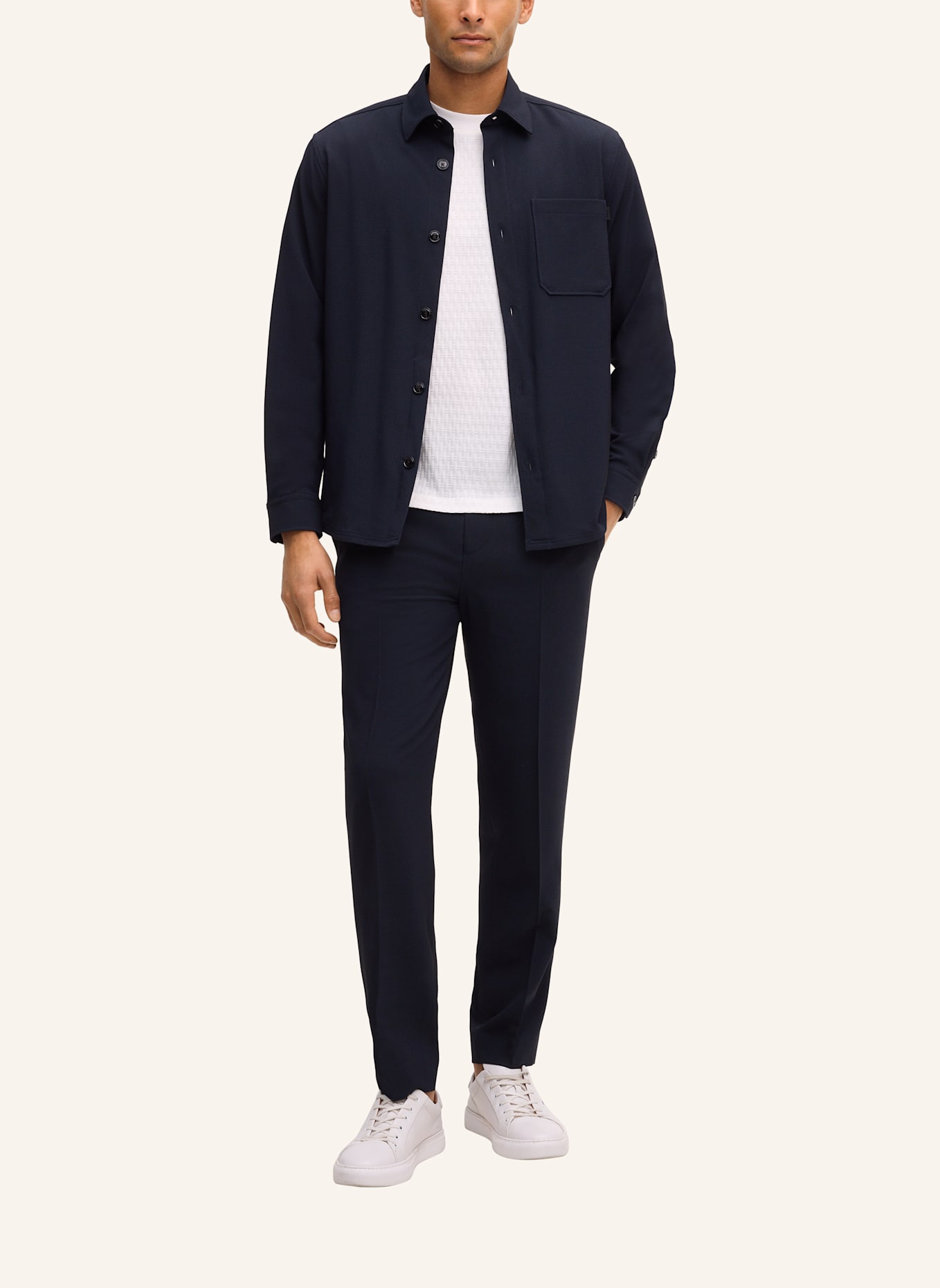 JOOP! Overshirt Regular Fit: DUNKELBLAU